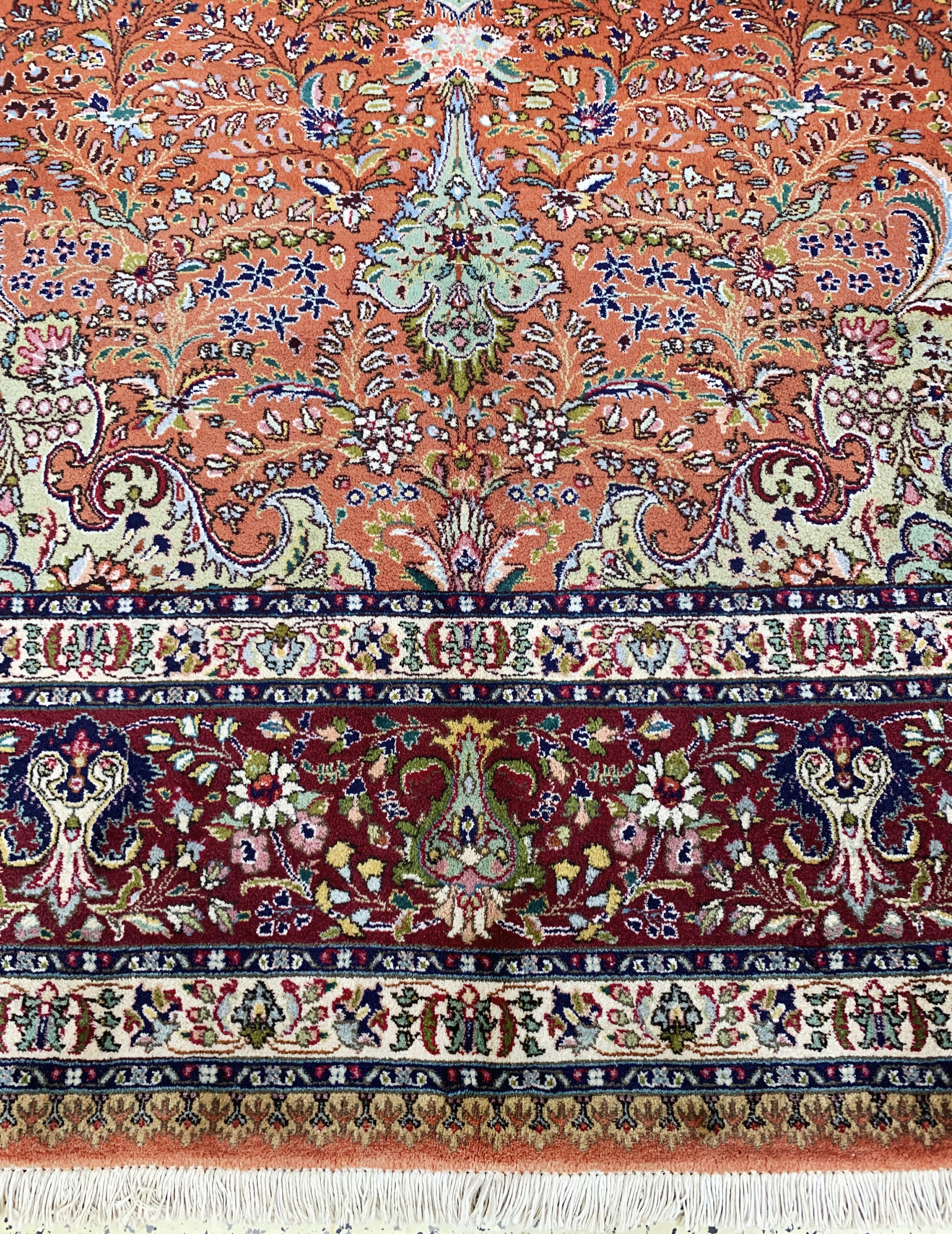 Detail h: Täbriz(40 Raj), Persien, Mitte 20.Jhd, Wolle auf Baumwolle, ca. 420 x 305 cm, EHZ: 2,(kleine restaurierungen)