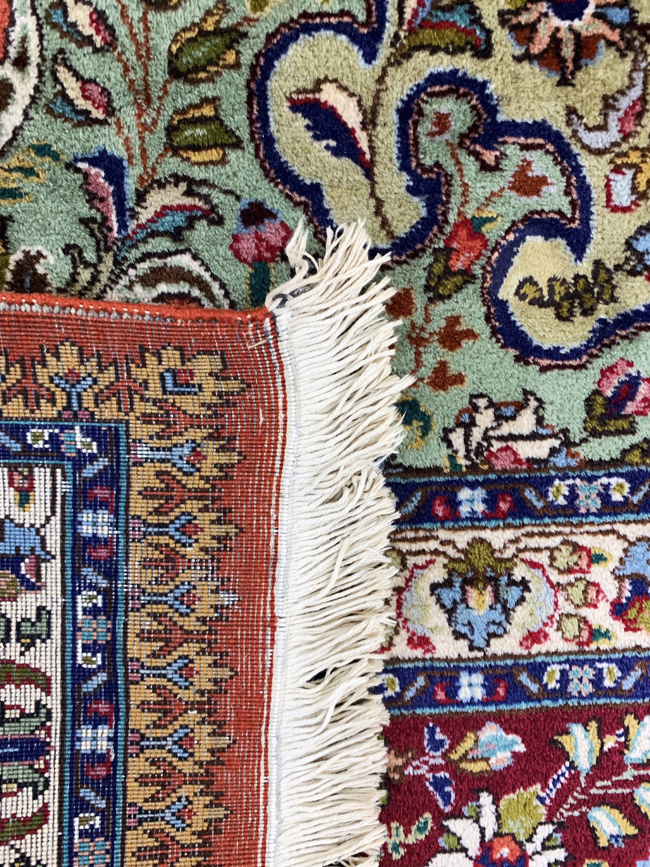 Detail k: Täbriz(40 Raj), Persien, Mitte 20.Jhd, Wolle auf Baumwolle, ca. 420 x 305 cm, EHZ: 2,(kleine restaurierungen)