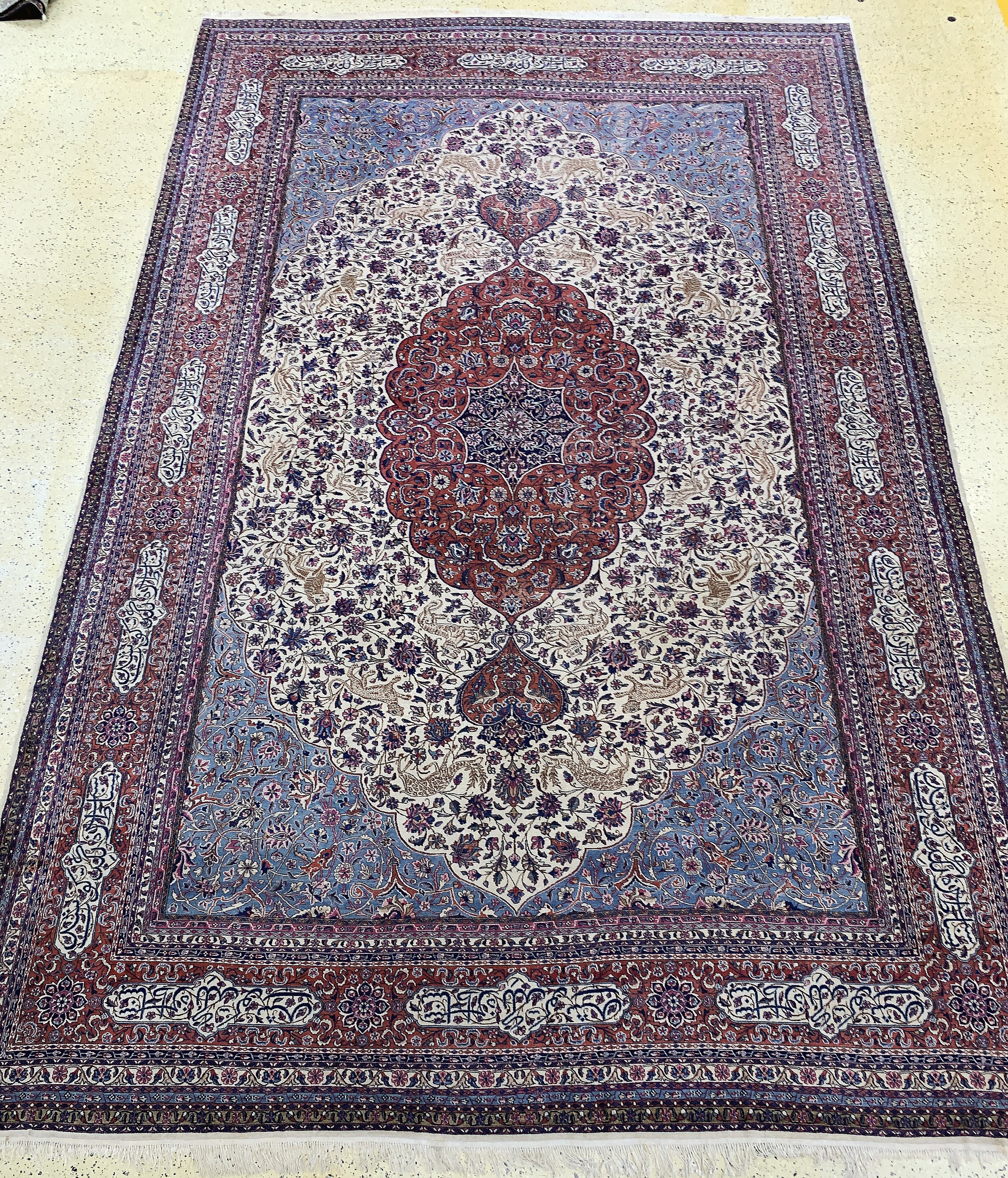 Image 27011310 - Kerman´Lawar´antik, Persien, um 1900, Wolleauf Baumwolle, ca. 560 x 360 cm, EHZ: 2-3