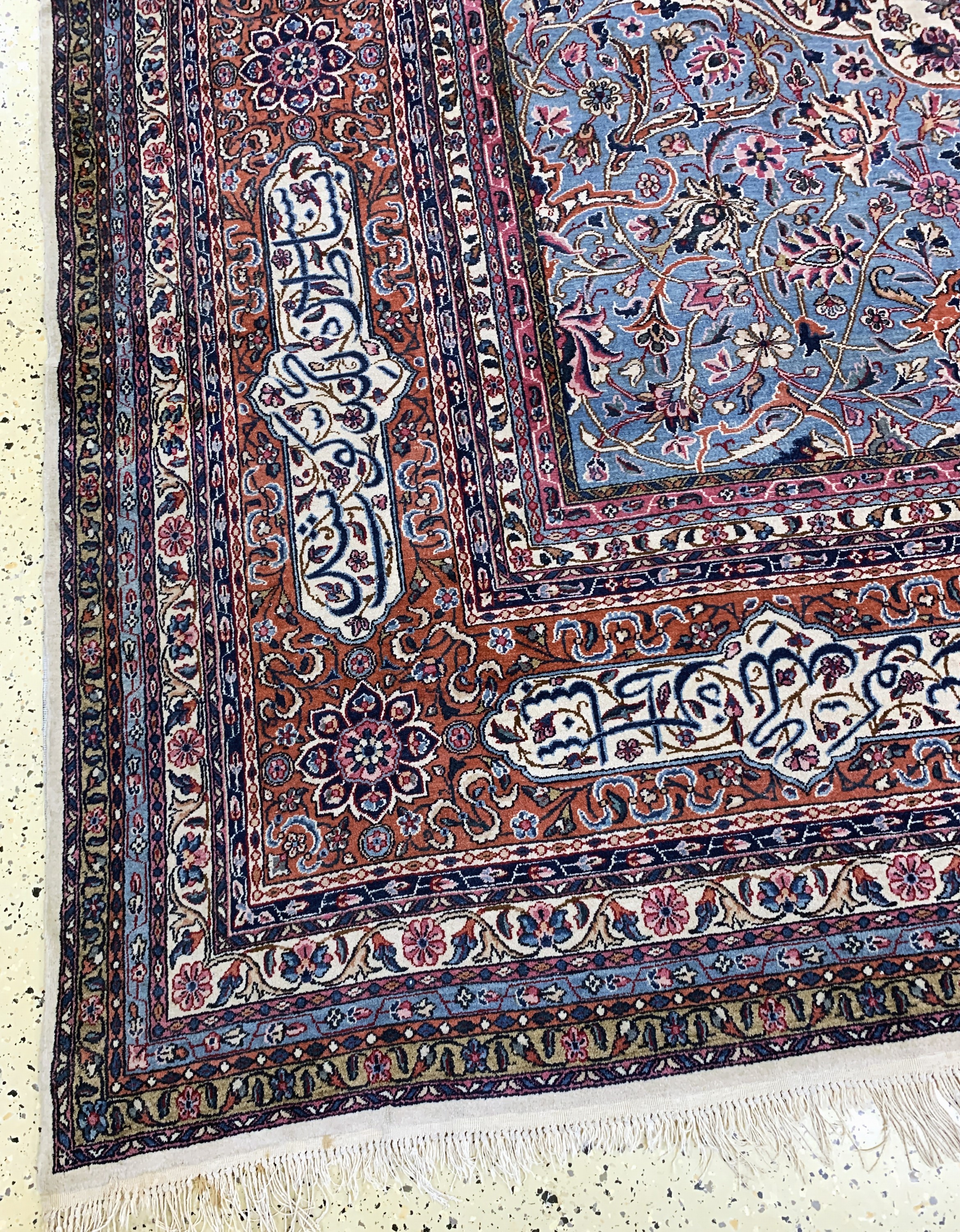 Detail c: Kerman"Lawar"antik, Persien, um 1900, Wolleauf Baumwolle, ca. 560 x 360 cm, EHZ: 2-3