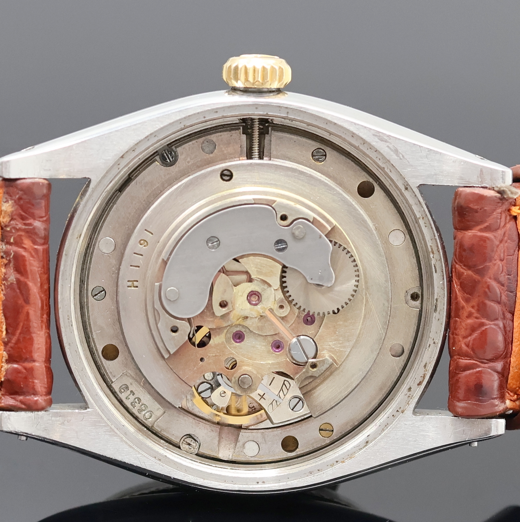 Detail g: ROLEX seltene Armbanduhr Oyster Perpetual Precision "Ovettone" Referenz 6298, Schweiz laut Bodenstempel 1. Quartal 1954, ehemals Automatik, ...