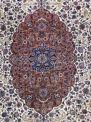 27011310f - Kerman´Lawar´antik, Persien, um 1900, Wolleauf Baumwolle, ca. 560 x 360 cm, EHZ: 2-3