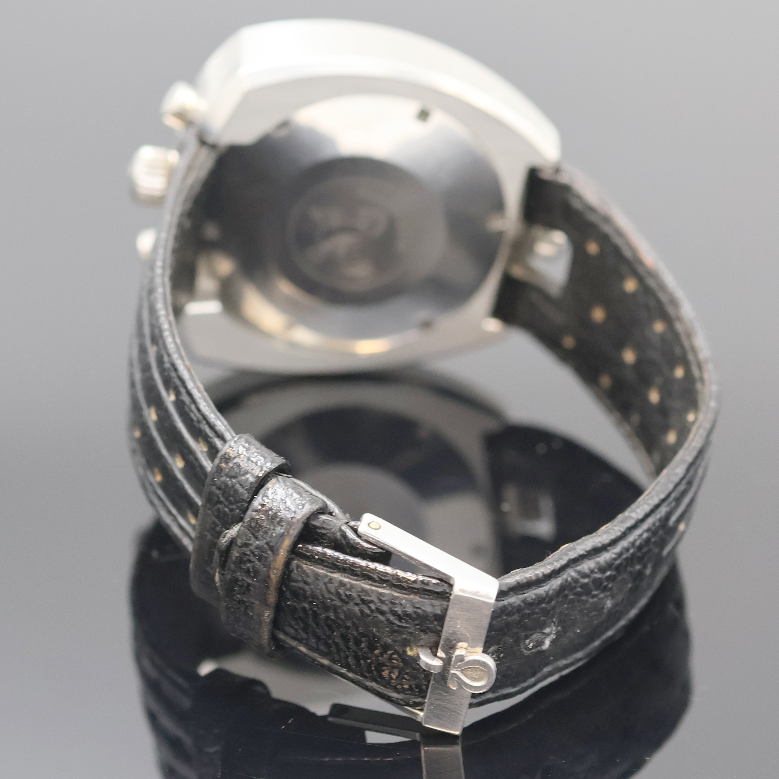 Detail d: OMEGA seltener Rallye-Armbandchronograph Seamaster "Bullhead"" Referenz 146.011-69, Handaufzug, Schweiz um 1969, trapezförmiges ...
