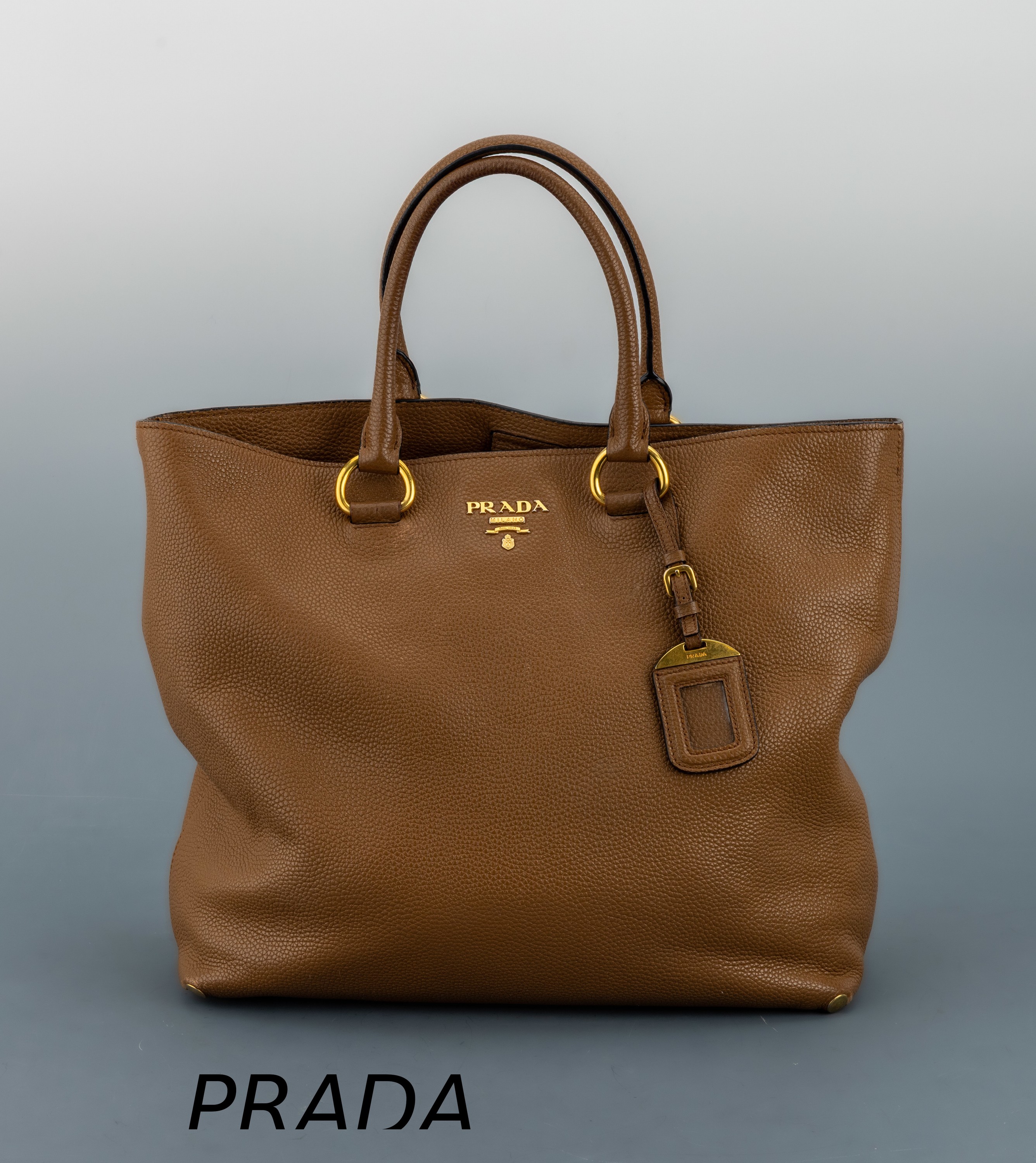 Image 27011470 - PRADA Shopping Bag Vitello Daimo, Sesamof, Beschläge Metall verg., 2 Tragehenkel, ...