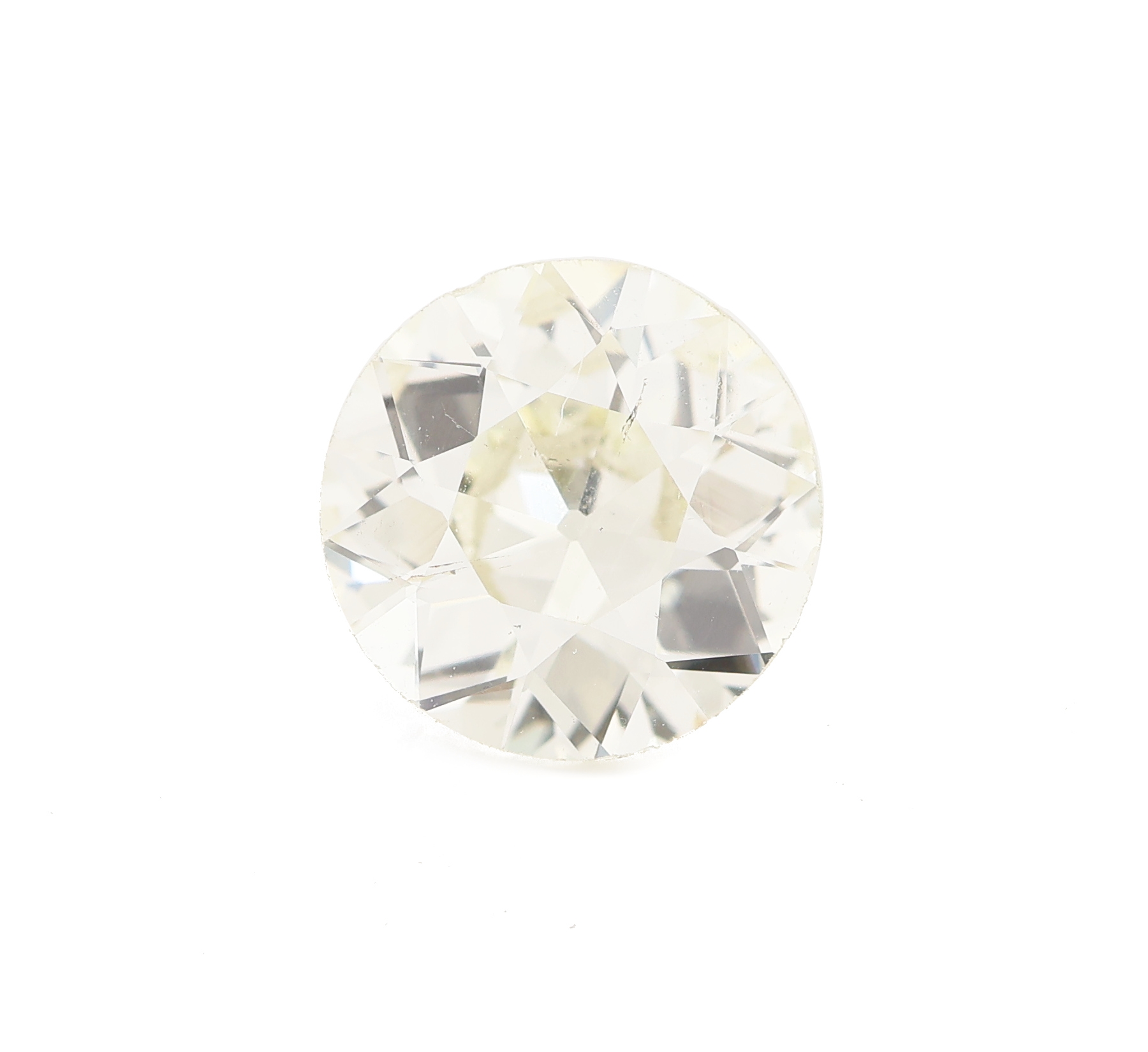 Image 27011478 - Loser Altschliff Diamant 1.686 ct Getönt (M)- very light yellow/si 2, Vorab-Graduierung ...