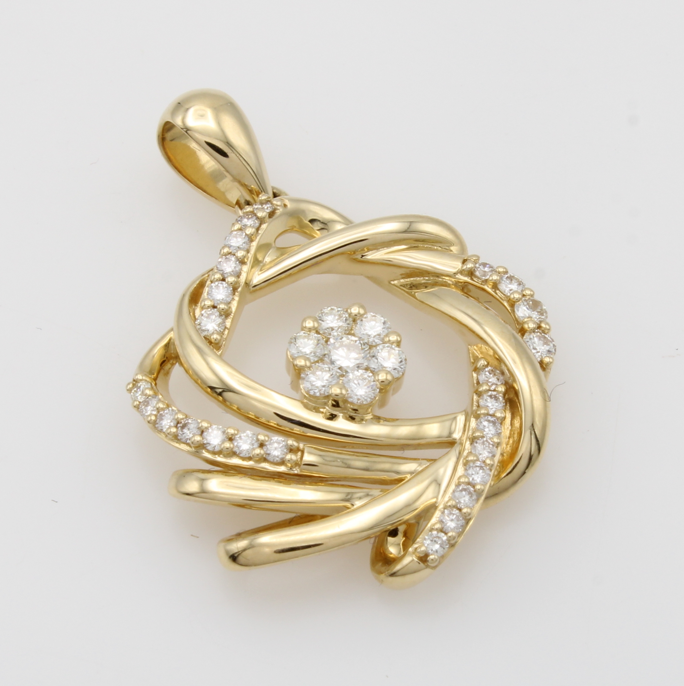 Image 27011489 - Anhänger mit Brillanten, GG 585/000, Brill. zus. ca. 0.50 ct get.Weiß/lupenr., runde, ...