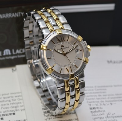 27011481b - MAURICE LACROIX Calypso Herrenarmbanduhr in Stahl/teils vergoldet Referenz CA1107, ...