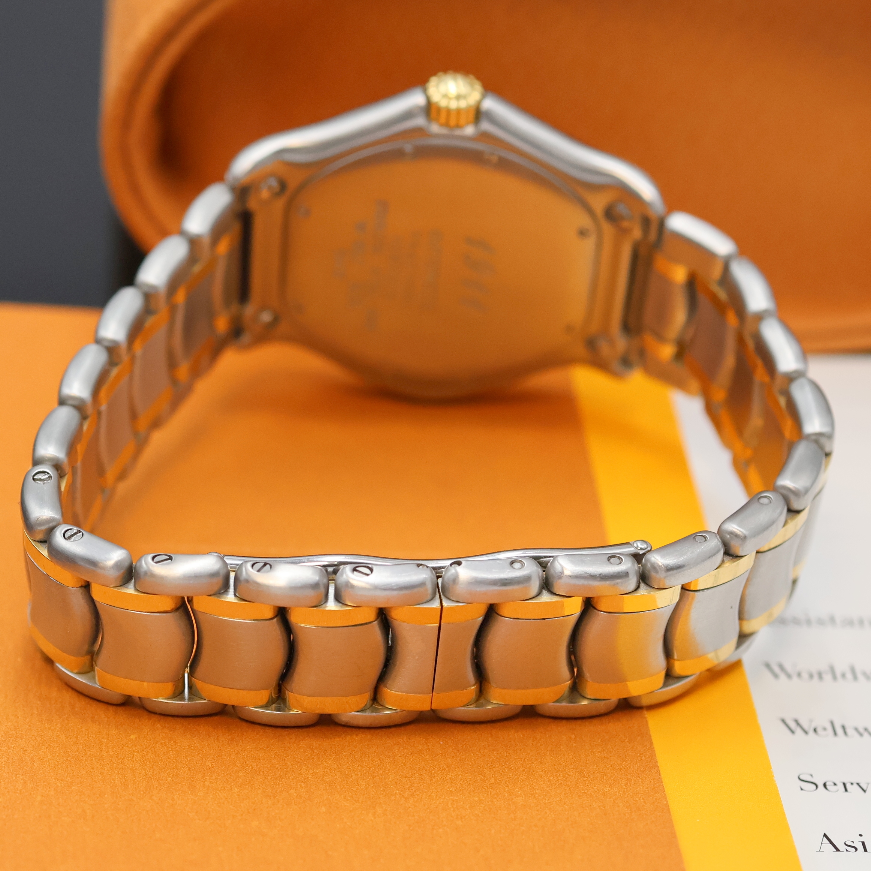 Detail c: EBEL 1911 Herrenarmbanduhr Referenz 1080916, Schweiz um 2005, Automatik, Edelstahl/Gold komb., Gliederband m. dopp. Faltschl., elfenbeinfarb. ...