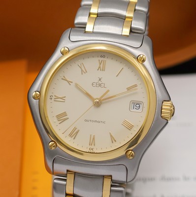 27011573a - EBEL 1911 Herrenarmbanduhr Referenz 1080916, Schweiz um 2005, Automatik, Edelstahl/Gold ...