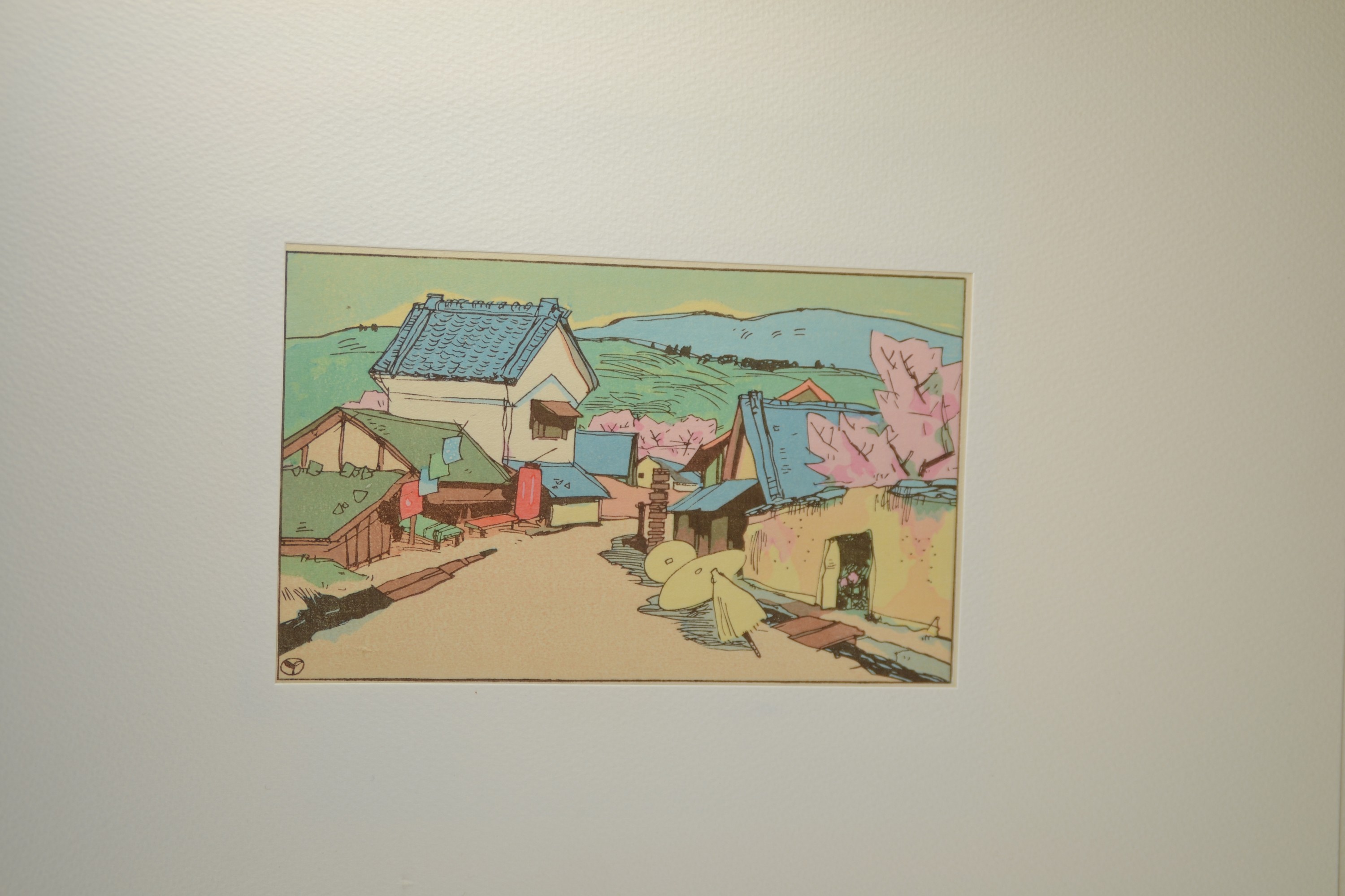 Detail e: Nach Takehisa Yumeji (1884-1934), Mappe mit 9 Druckgrafiken, 1960er-Jahre, nach den Holzschnitt von Yumeji "Legende der Schneenacht" ...