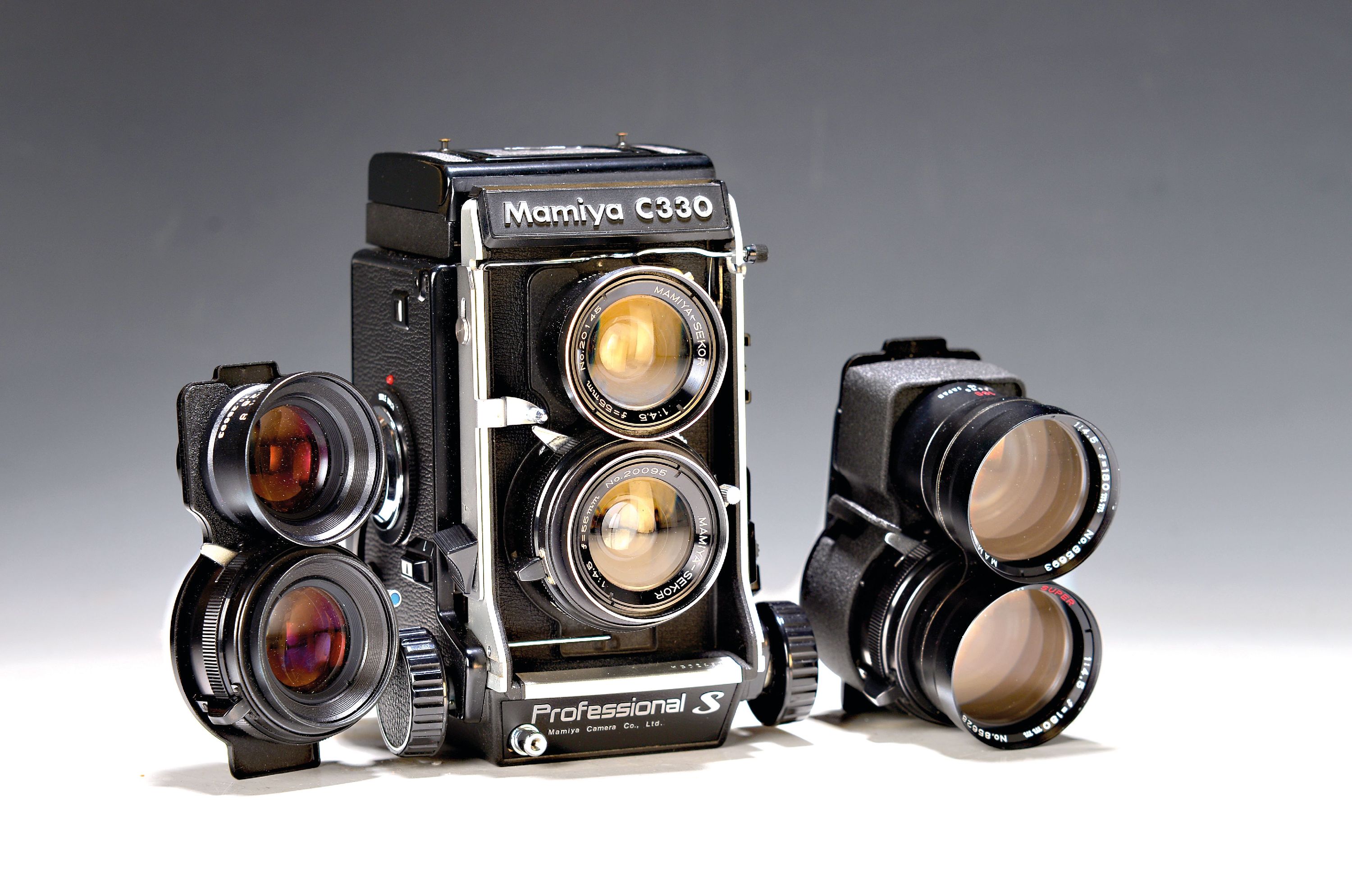 Image 27011680 - Kamera Mamiya C330 S, mit drei Objektiven, Seriennr. W302491, Objektive: Sekor 55mm ...