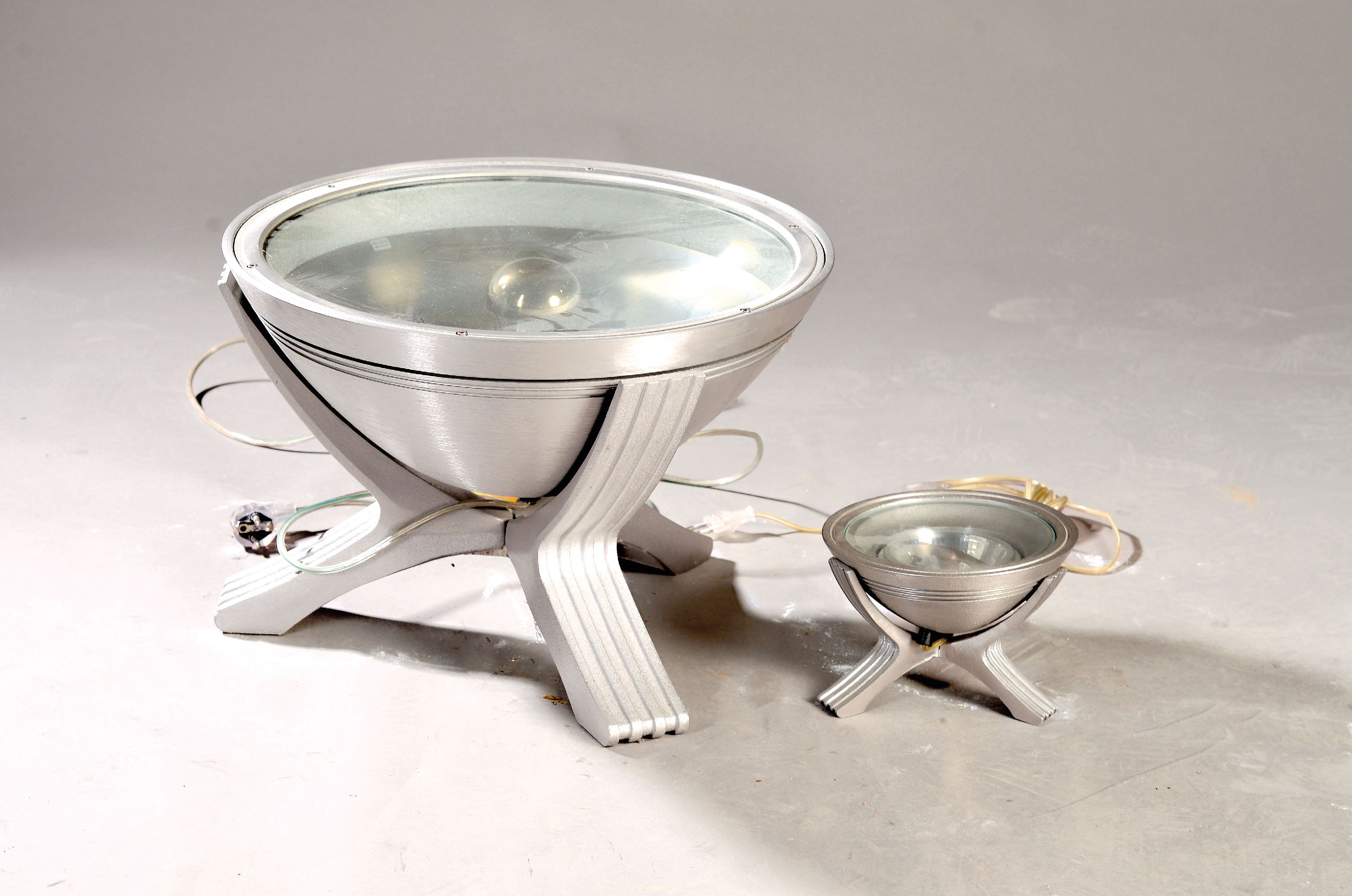 Image 27011692 - Paar große Reflektorstrahler ´Laetizia´, Bernd Beisse, 2010/20, massives ...