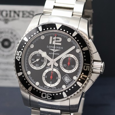 27011672a - LONGINES Hydro Conquest Armbandchronograph Referenz L3.744.4, Schweiz verk. lt. beil. ...