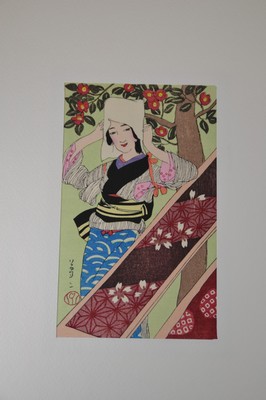 27011678h - Nach Takehisa Yumeji (1884-1934), Mappe mit 9 Druckgrafiken, 1960er-Jahre, nach den ...