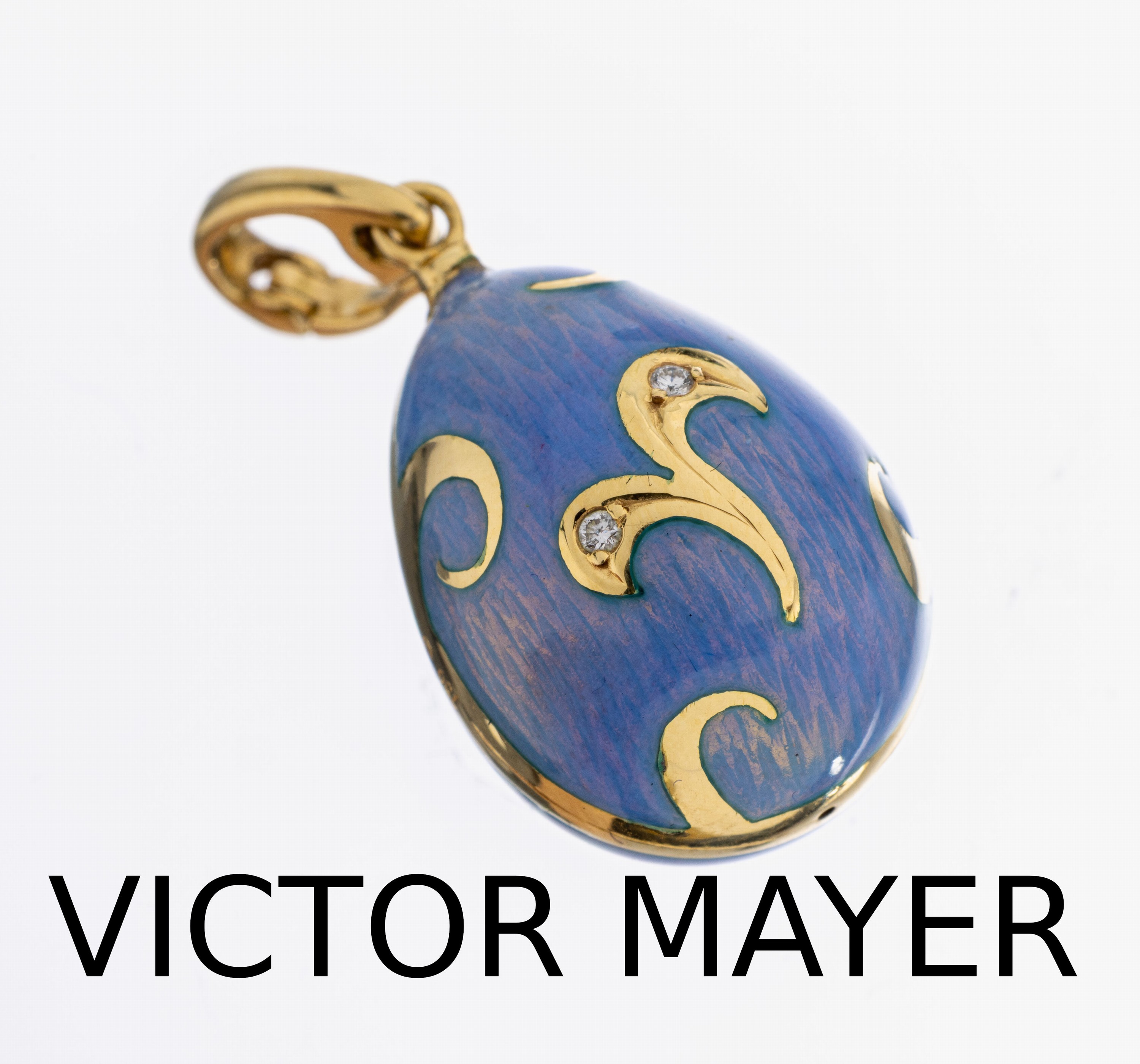Image 27011730 - 18 kt Gold VICTOR MAYER für FABERGE Brillant- Anhänger, GG 750/000, limitierte ...