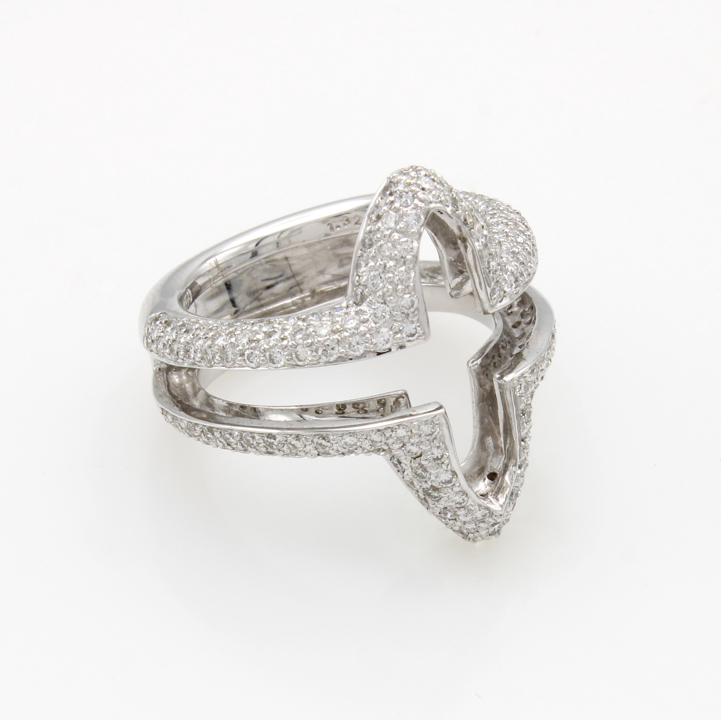 Image 27011742 - Kombiring mit Brillanten, WG 750/000, Brill. zus. ca. 1.32 ct feines Weiß/si, massive ...