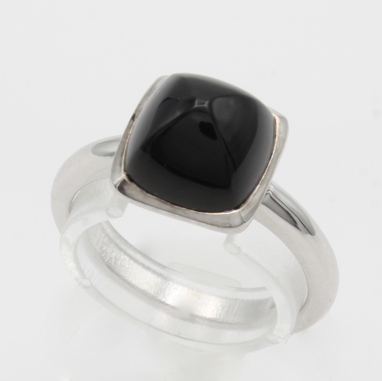 Image 27011757 - Ring mit Onyx, WG 750/000, Onyx ca. 3.98 ct, RW 53