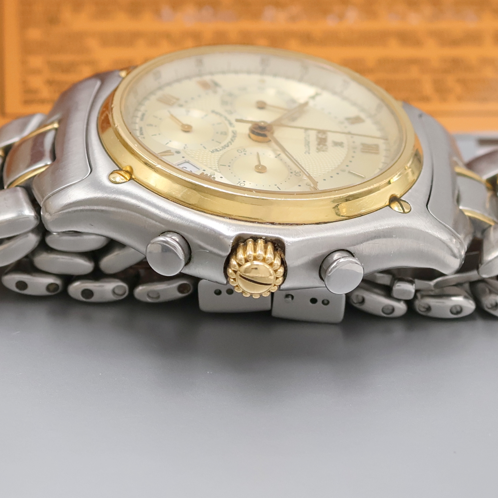 Detail d: EBEL Armbandchronograph Le Modulor Referenz 1137241, Schweiz verk. lt. Pap. 12/2001, Automatik, Chronometer in Edelstahl/Gold kombiniert inkl. ...