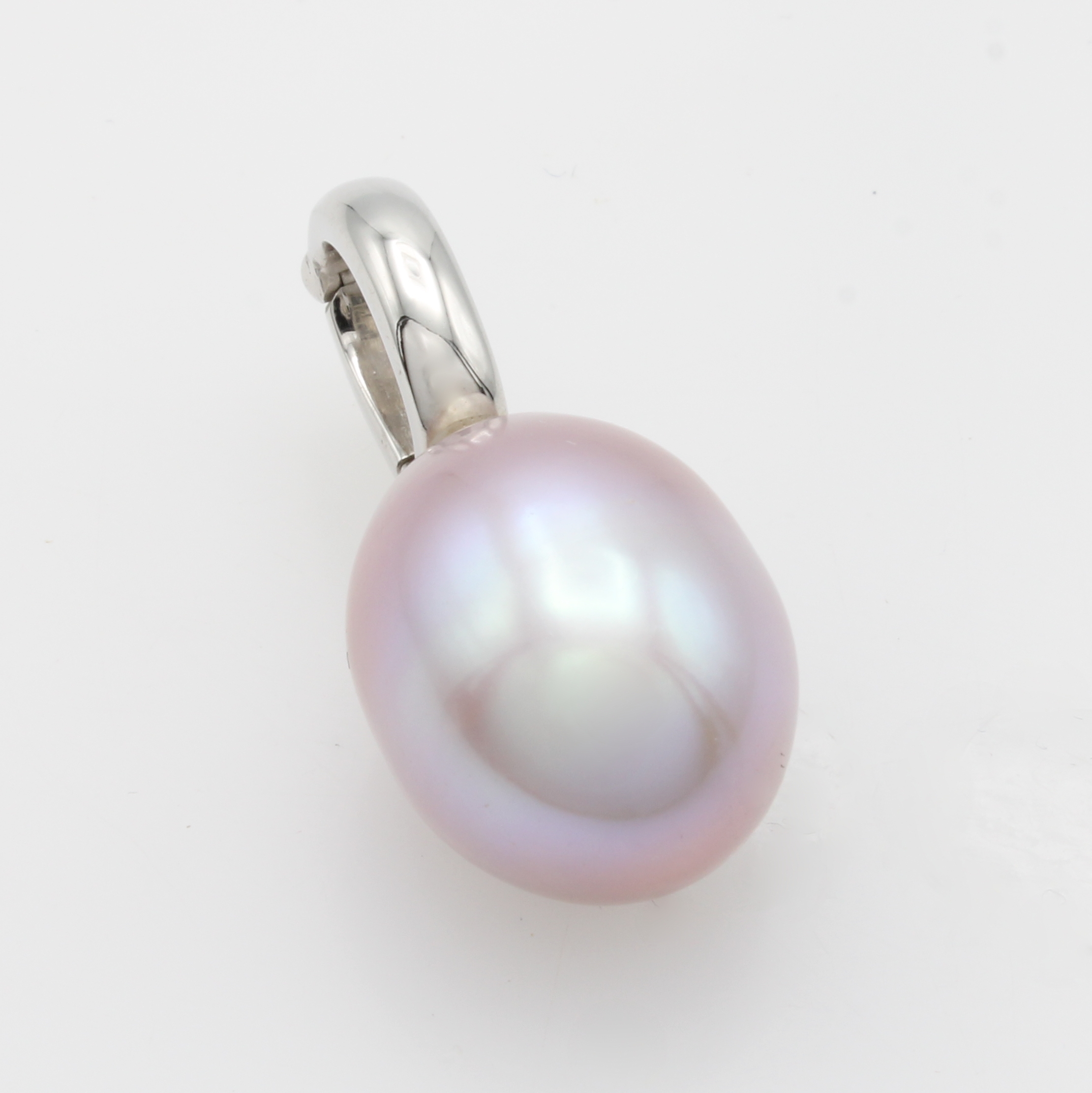 Image 27011797 - Anhänger mit Süßwasserperle, WG 750/000, fliederfarb. Perle, M. ca. 14.3x12.4 mm