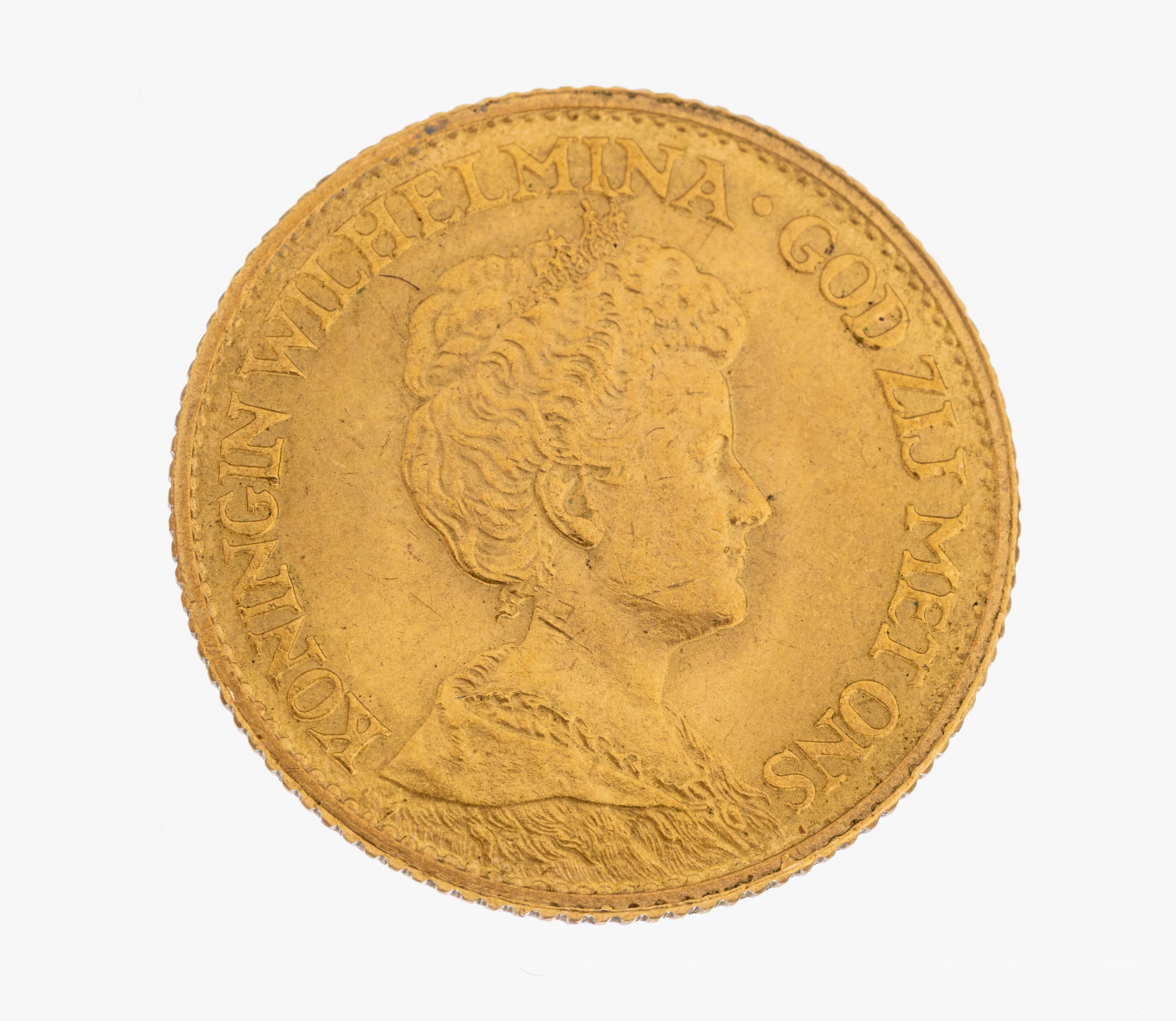 Image 27012286 - Goldmünze 10 Gulden, Niederlande, 1912, Königin Wilhelmina
