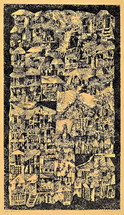 Image Manuel Baldemor, geb. 1947 Philippinen, Radierung, ´Procession´, 3.3.1976, Ed. 13/20, ...