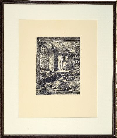 27012267k - Nach Albrecht Dürer (1471-1528), Radierung ´Der Hl. Hieronymus im Gehäus´ (1514), ...