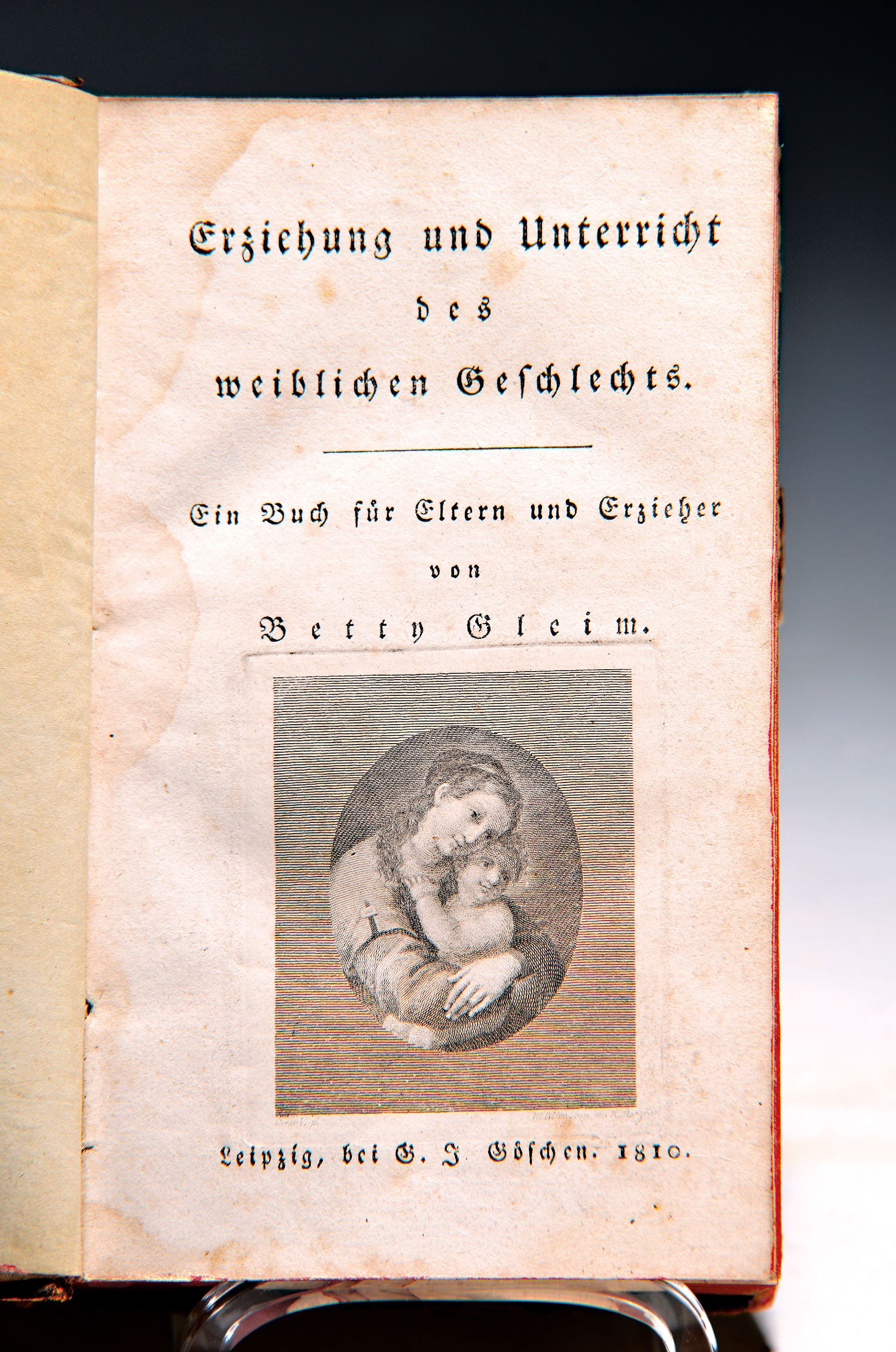 Image 27012313 - Betty Gleim (1781-1827, Bremer Pädagogin): Erziehung und Unterricht des weiblichen ...