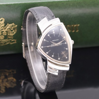 27012328b - HAMILTON Ventura ausgefallene Armbanduhr im Design der 1950er Jahre, um 2010, quartz, 2 ...