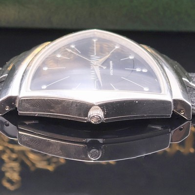 27012328c - HAMILTON Ventura ausgefallene Armbanduhr im Design der 1950er Jahre, um 2010, quartz, 2 ...
