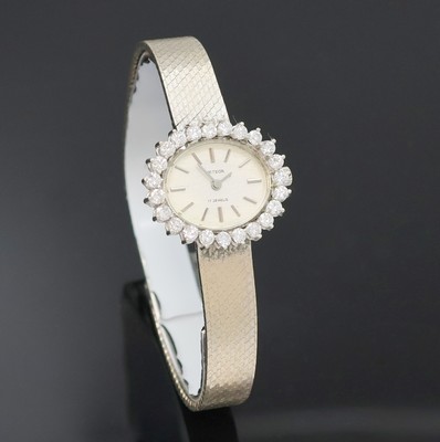 27012458b - METEOR Damenarmbanduhr in WG 585/000 mit Diamantlünette, Handaufzug, Deutschland um ...