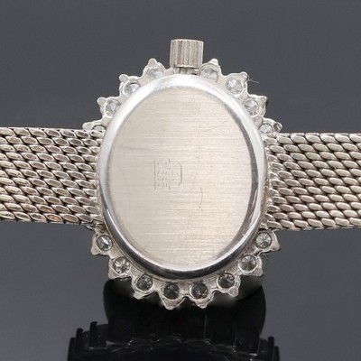 27012458e - METEOR Damenarmbanduhr in WG 585/000 mit Diamantlünette, Handaufzug, Deutschland um ...