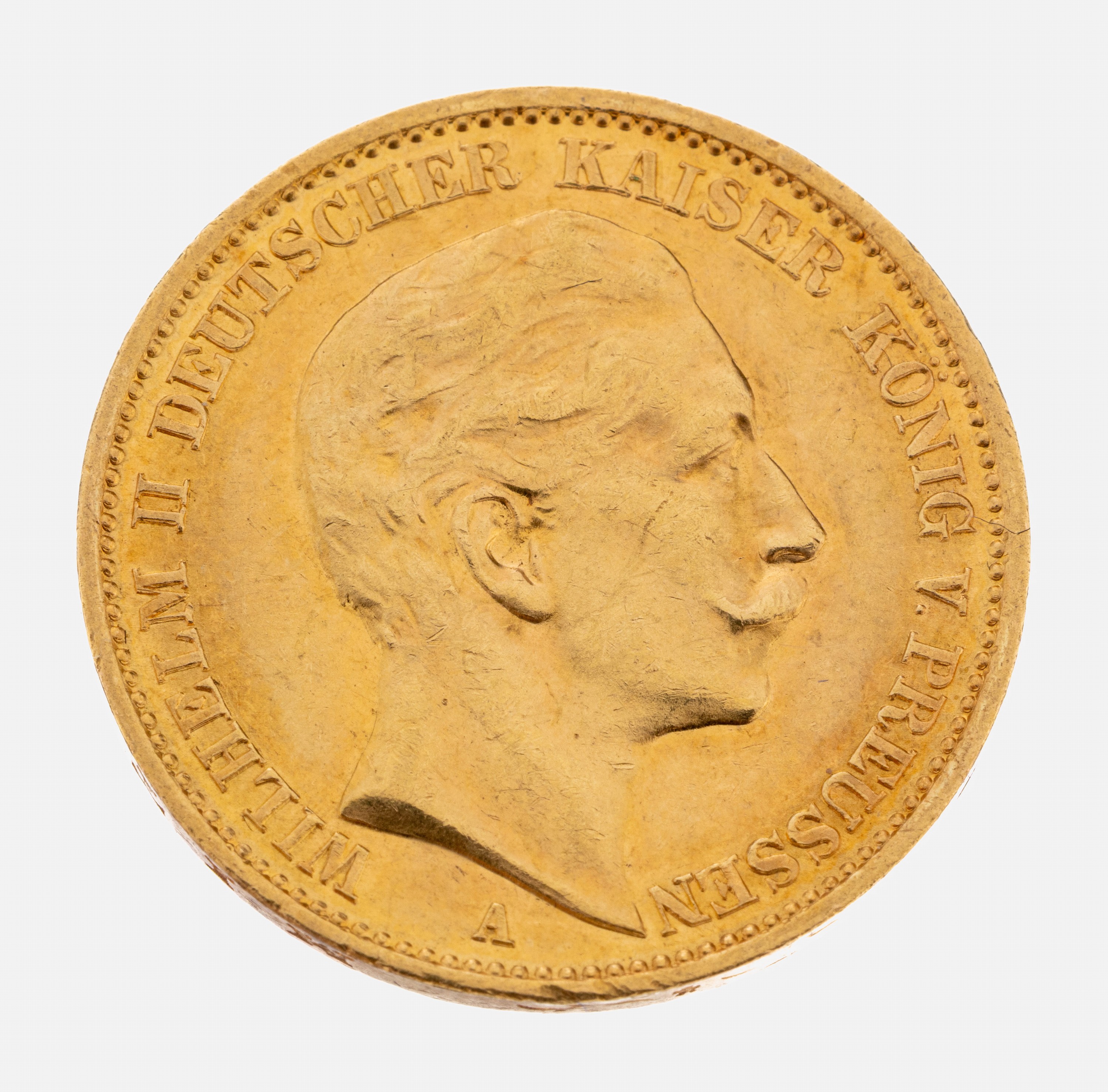 Image 27012841 - Goldmünze 20 Mark, Deutsches Reich, 1913, Wilhelm II. Deutscher Kaiser König von ...