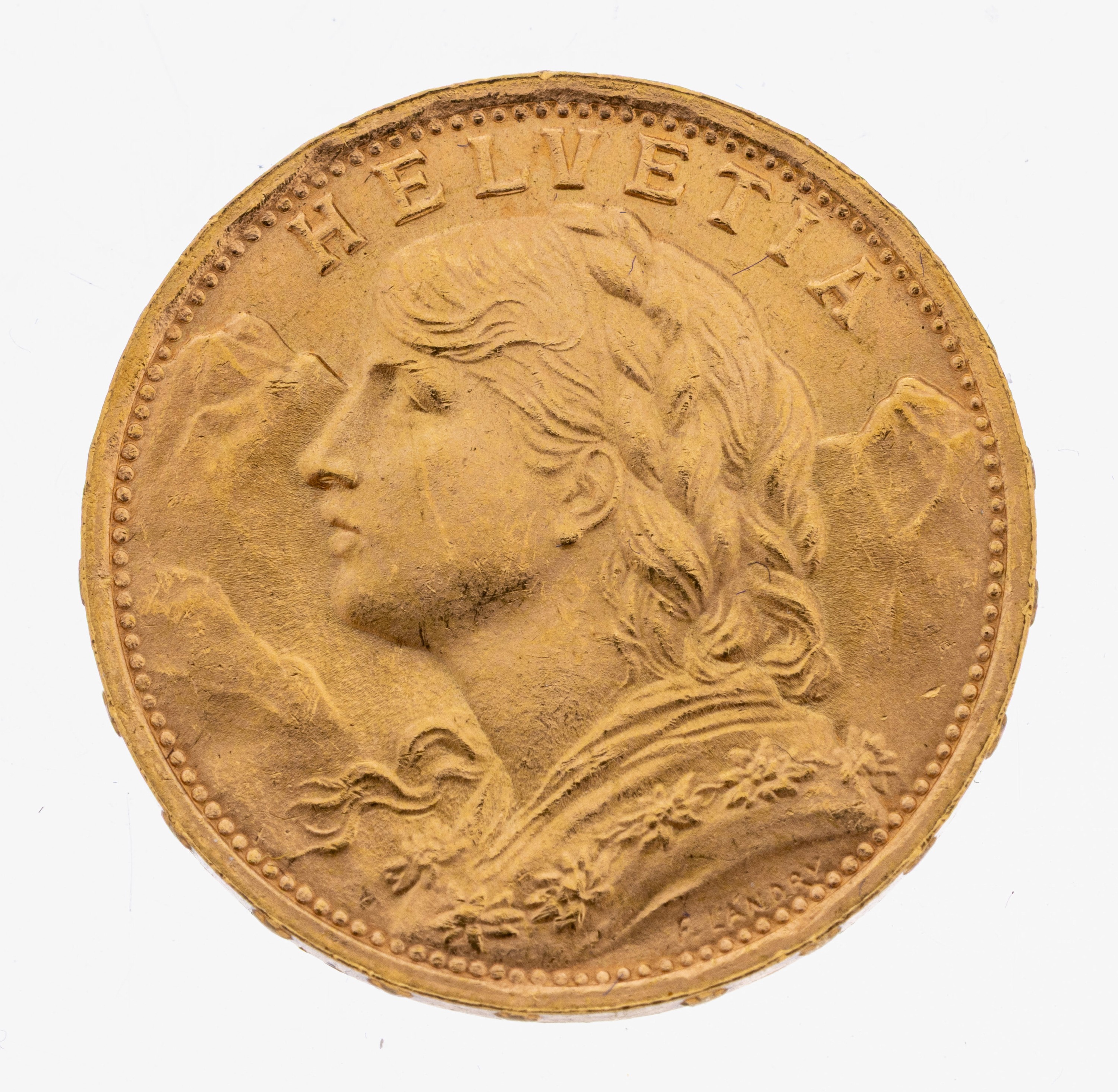 Image 27012849 - Goldmünze 20 Franken, Schweiz, 1935, sogn. Vreneli