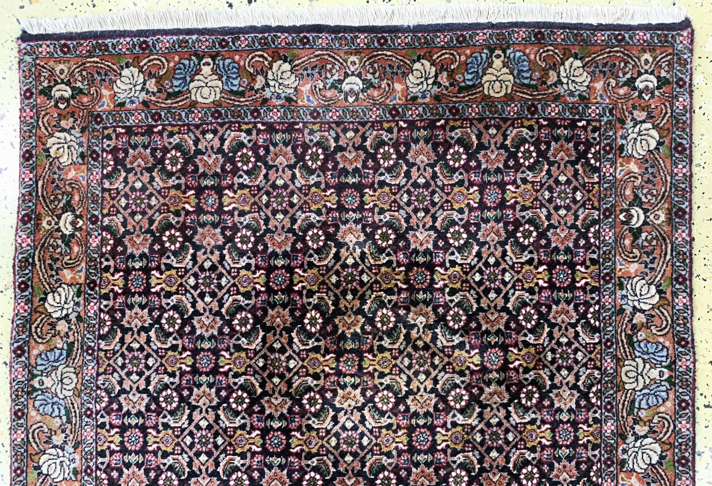 Detail a: Bidjar Kork fein, Persien, Ende 20.Jhd, Korkwolle auf Baumwolle, ca. 165 x 103 cm, EHZ: 2