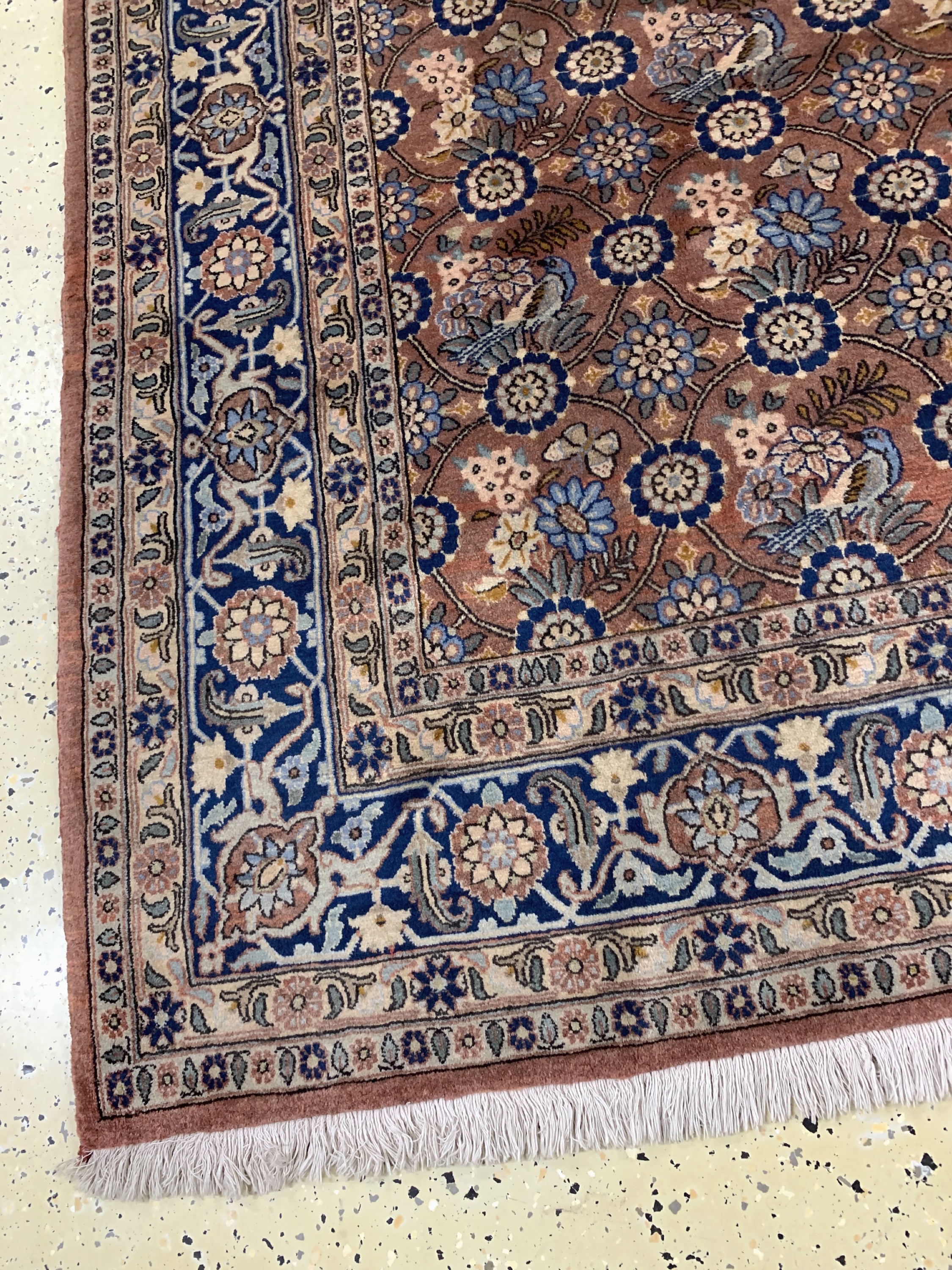 Detail c: Weramin Kork fein, Persien, Ende 20.Jhd, Korkwolle auf Baumwolle, ca. 290 x 210 cm, EHZ: 1-2