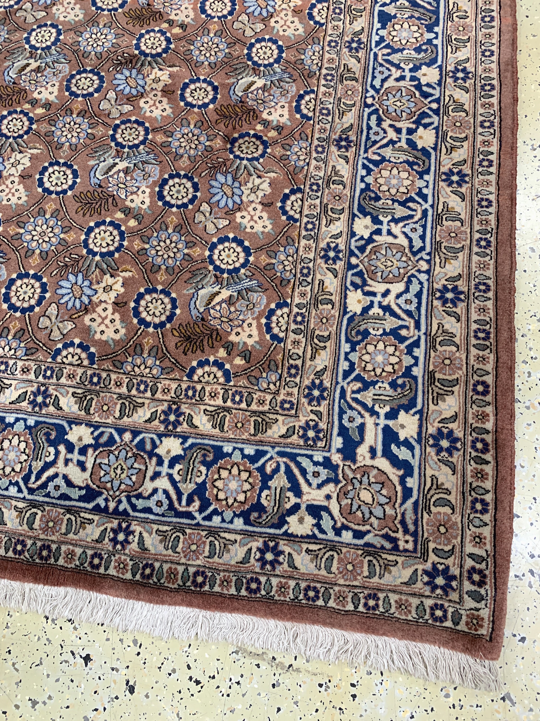 Detail d: Weramin Kork fein, Persien, Ende 20.Jhd, Korkwolle auf Baumwolle, ca. 290 x 210 cm, EHZ: 1-2