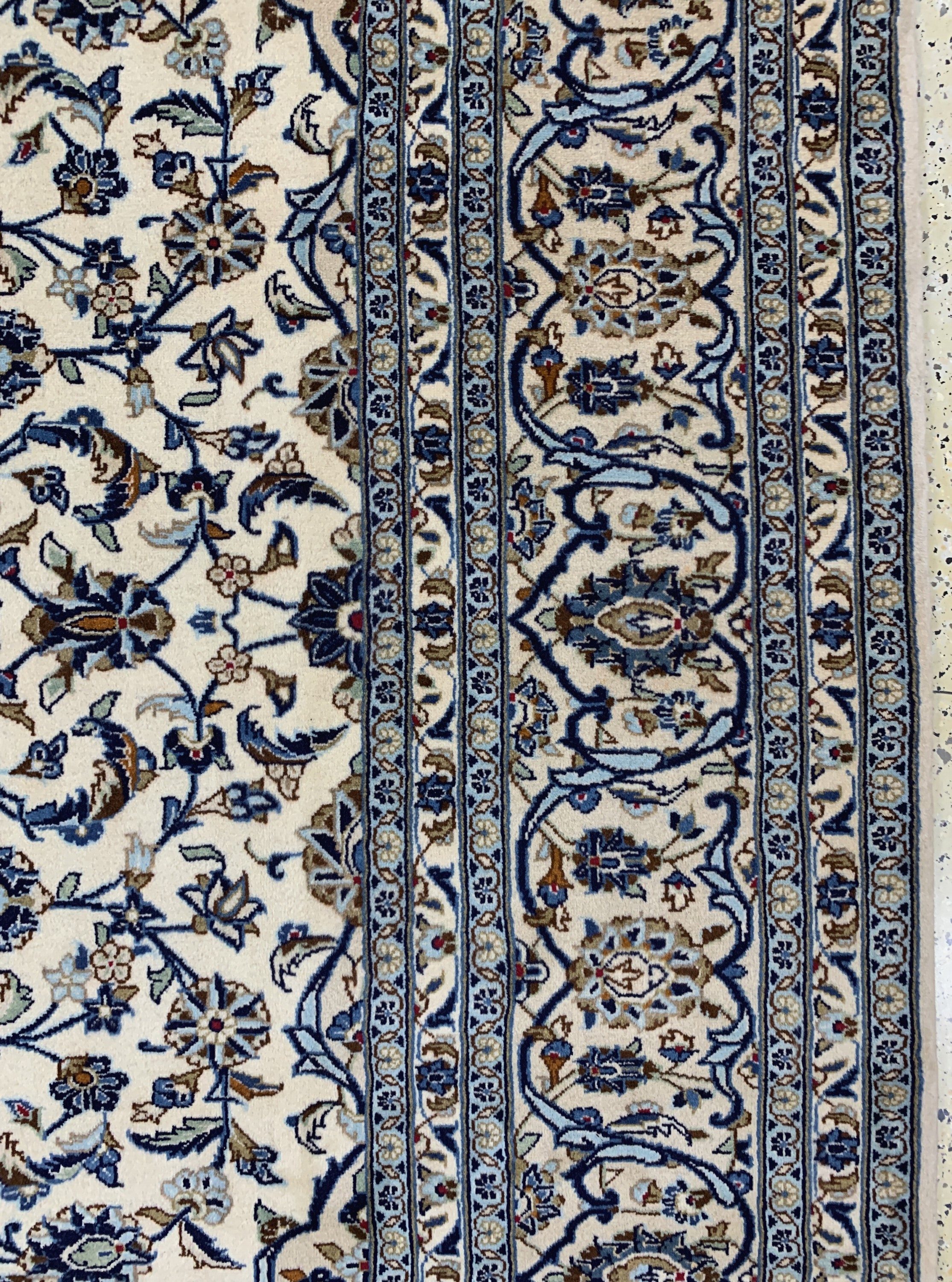Detail e: Keschan, Persien, Ende 20.Jhd, Wolle auf Baumwolle, ca. 353 x 250 cm, EHZ:(nahezu neuwertig)