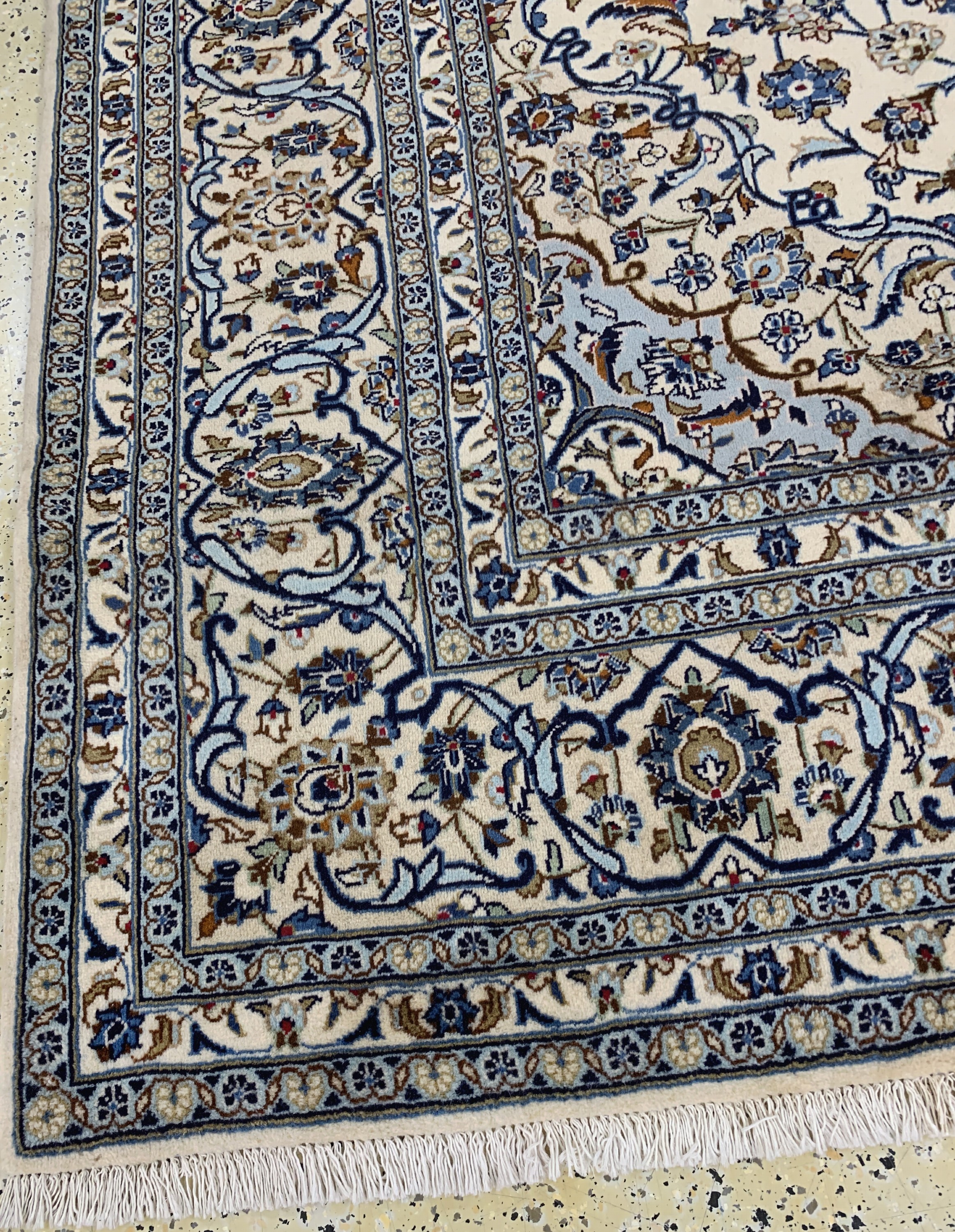 Detail h: Keschan, Persien, Ende 20.Jhd, Wolle auf Baumwolle, ca. 353 x 250 cm, EHZ:(nahezu neuwertig)