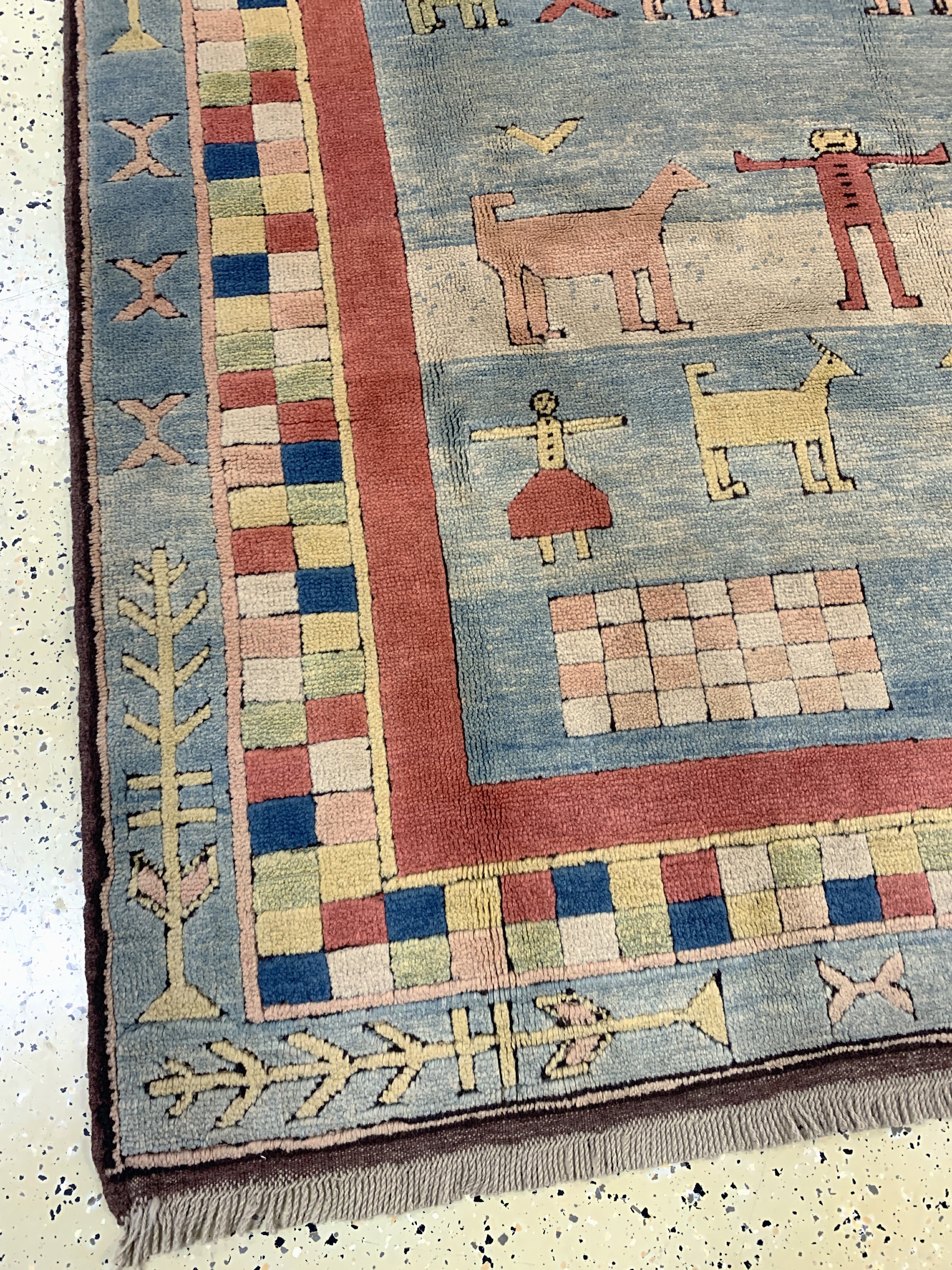 Detail b: Kars, Türkei, Ende 20.Jhd, Wolle auf Wolle,ca. 275 x 185 cm, EHZ: 1-2