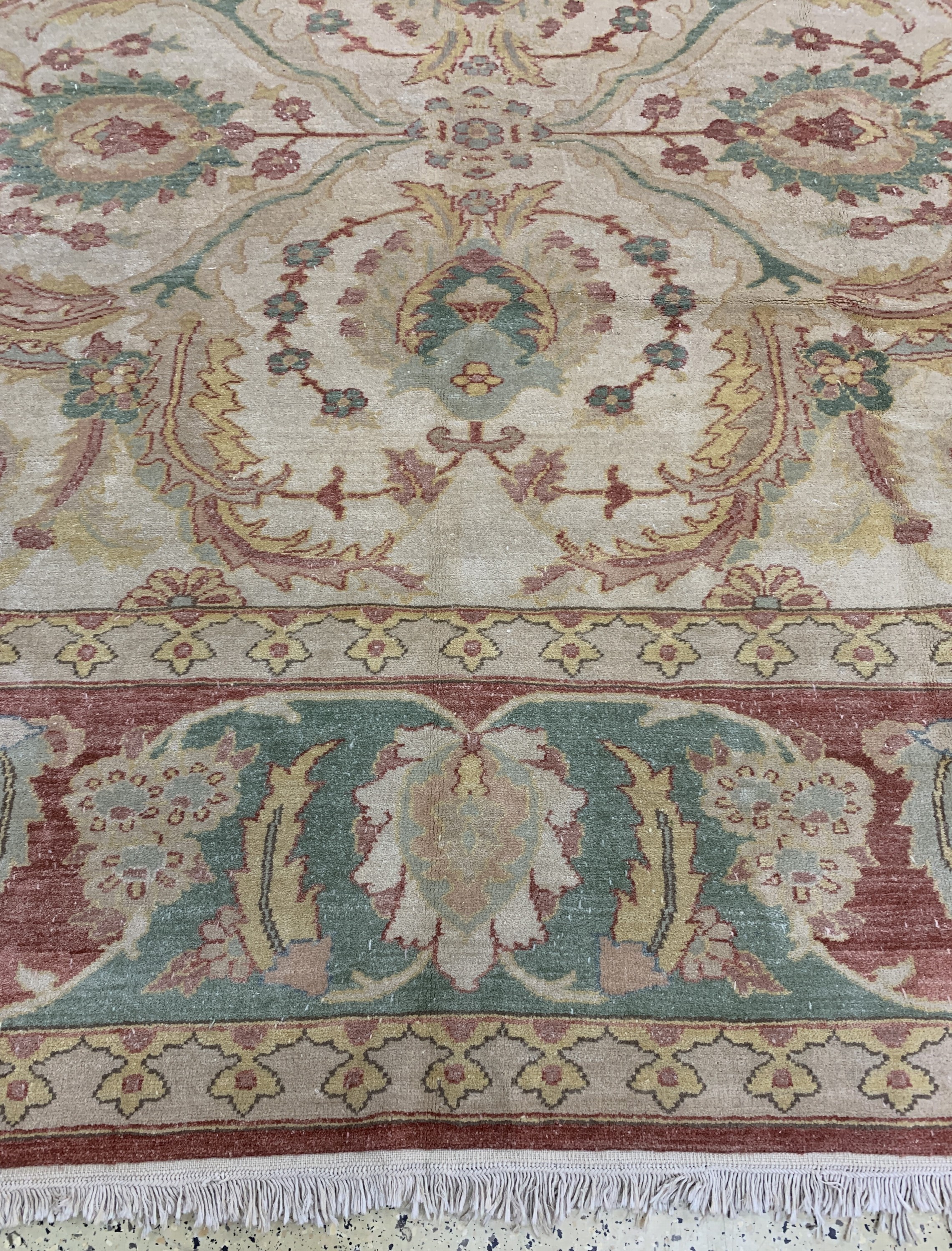 Detail b: Zigler Mahal, Ägypten, Ende 20.Jhd, Wolle auf Baumwolle, ca. 414 x 322 cm, EHZ: 1-2