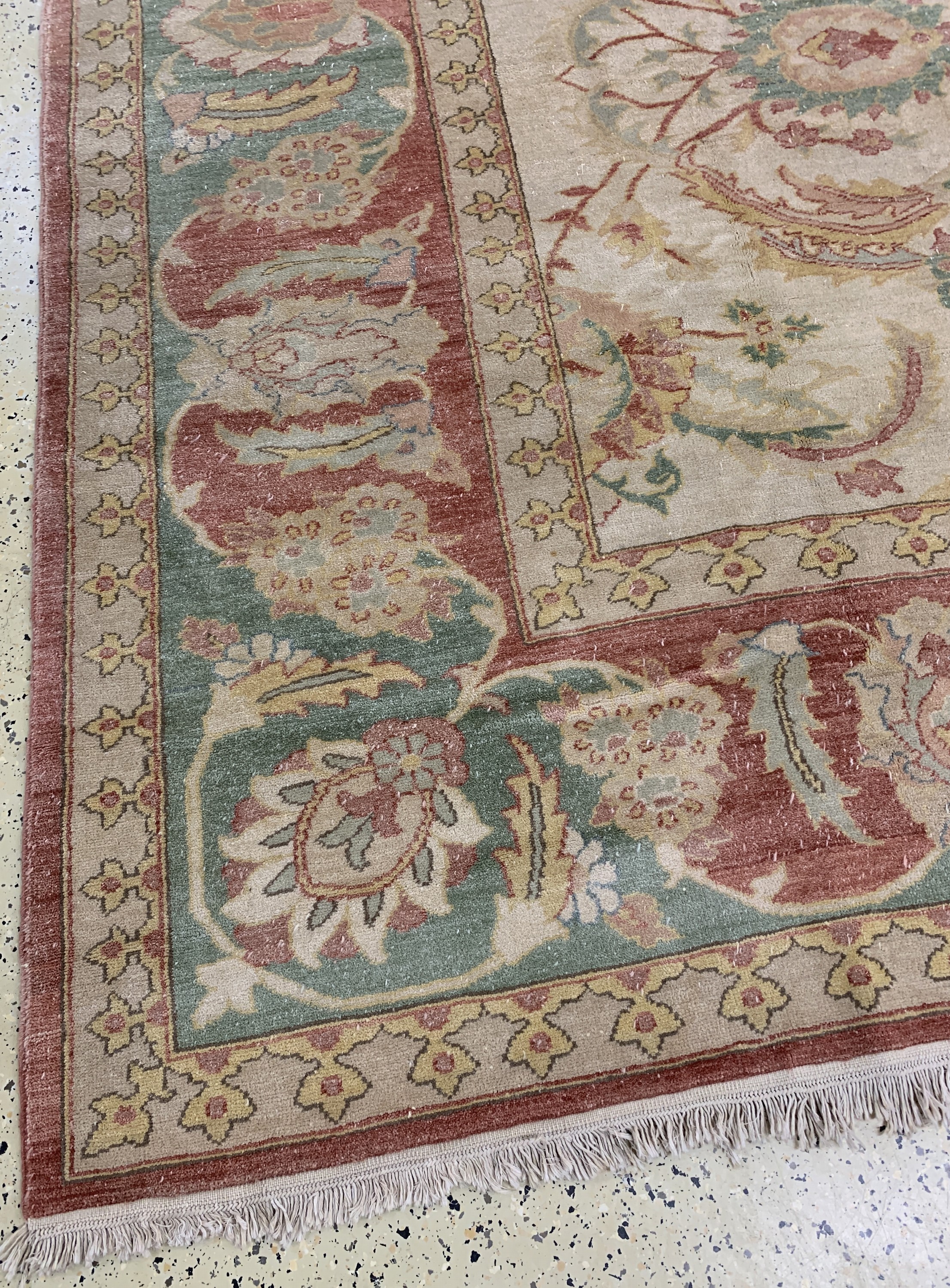 Detail c: Zigler Mahal, Ägypten, Ende 20.Jhd, Wolle auf Baumwolle, ca. 414 x 322 cm, EHZ: 1-2