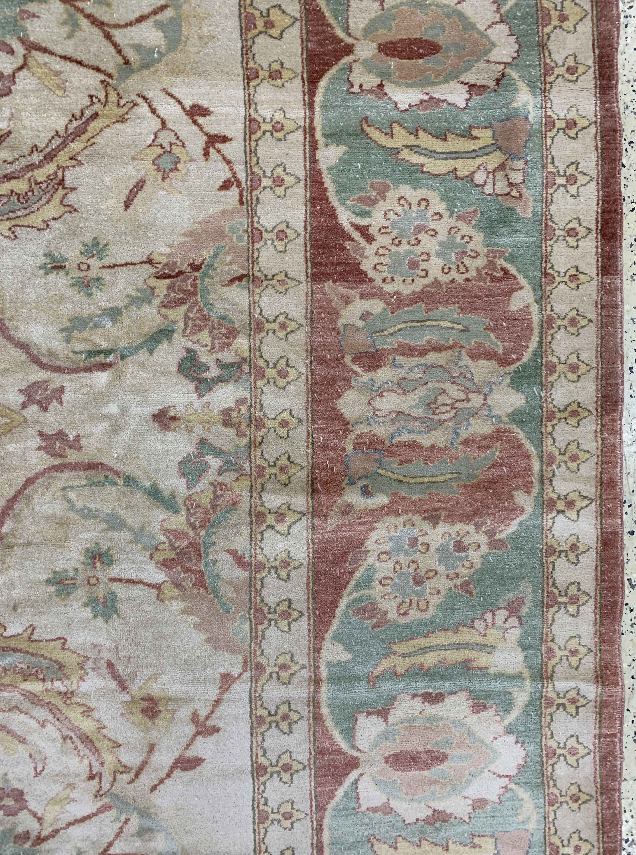 Detail f: Zigler Mahal, Ägypten, Ende 20.Jhd, Wolle auf Baumwolle, ca. 414 x 322 cm, EHZ: 1-2