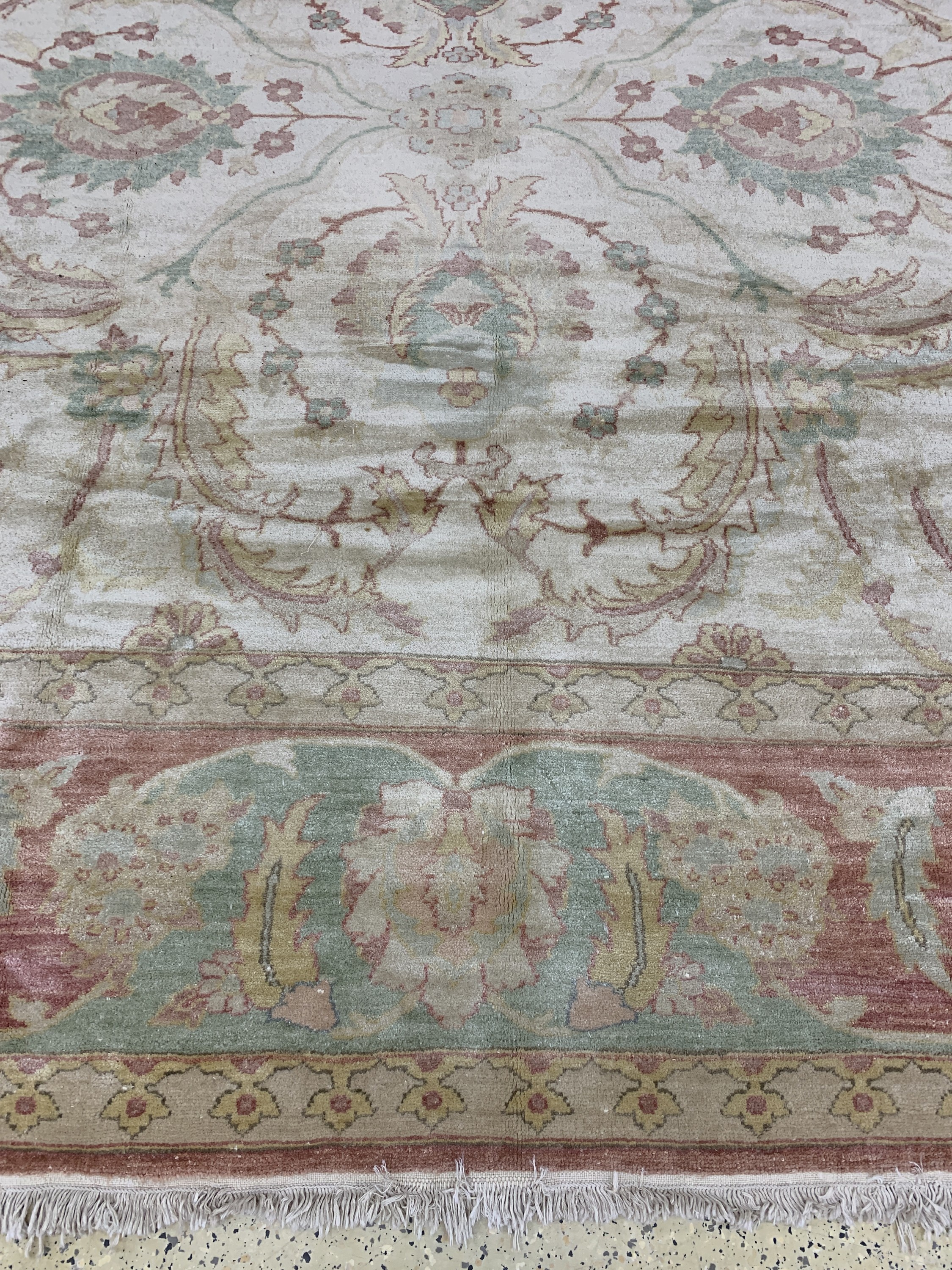 Detail h: Zigler Mahal, Ägypten, Ende 20.Jhd, Wolle auf Baumwolle, ca. 414 x 322 cm, EHZ: 1-2