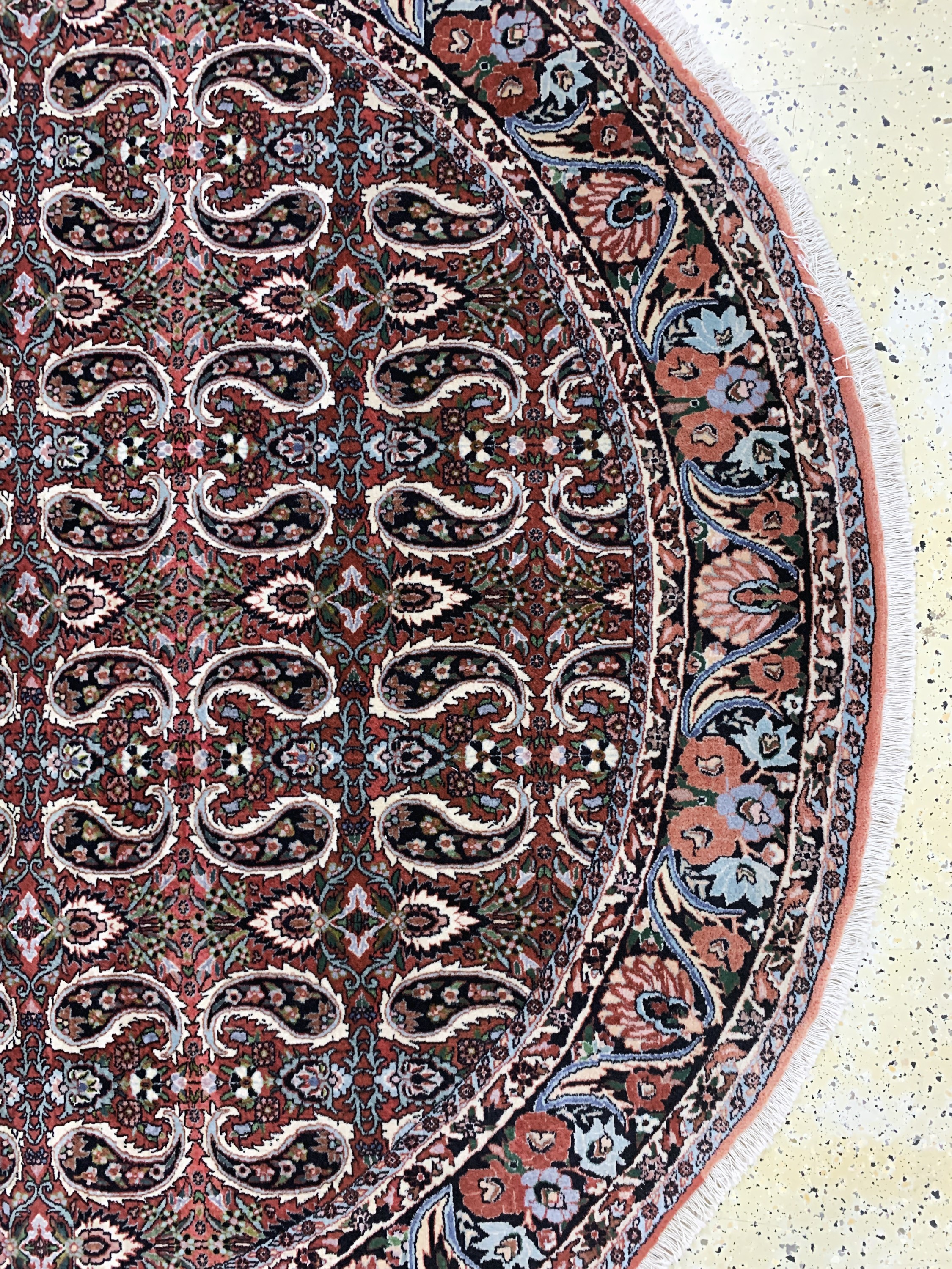 Detail a: Bidjar Kork fein, Persien, Ende 20.Jhd, Korkwolle auf Baumwolle, durchmeßer: ca. 210 cm, EHZ:(nahezu neuwertig)