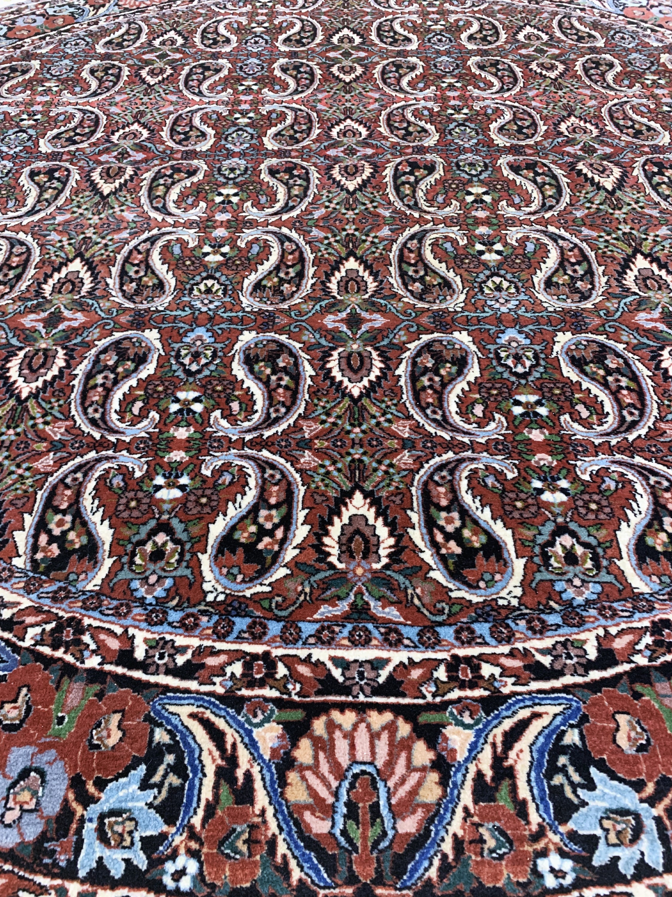 Detail e: Bidjar Kork fein, Persien, Ende 20.Jhd, Korkwolle auf Baumwolle, durchmeßer: ca. 210 cm, EHZ:(nahezu neuwertig)