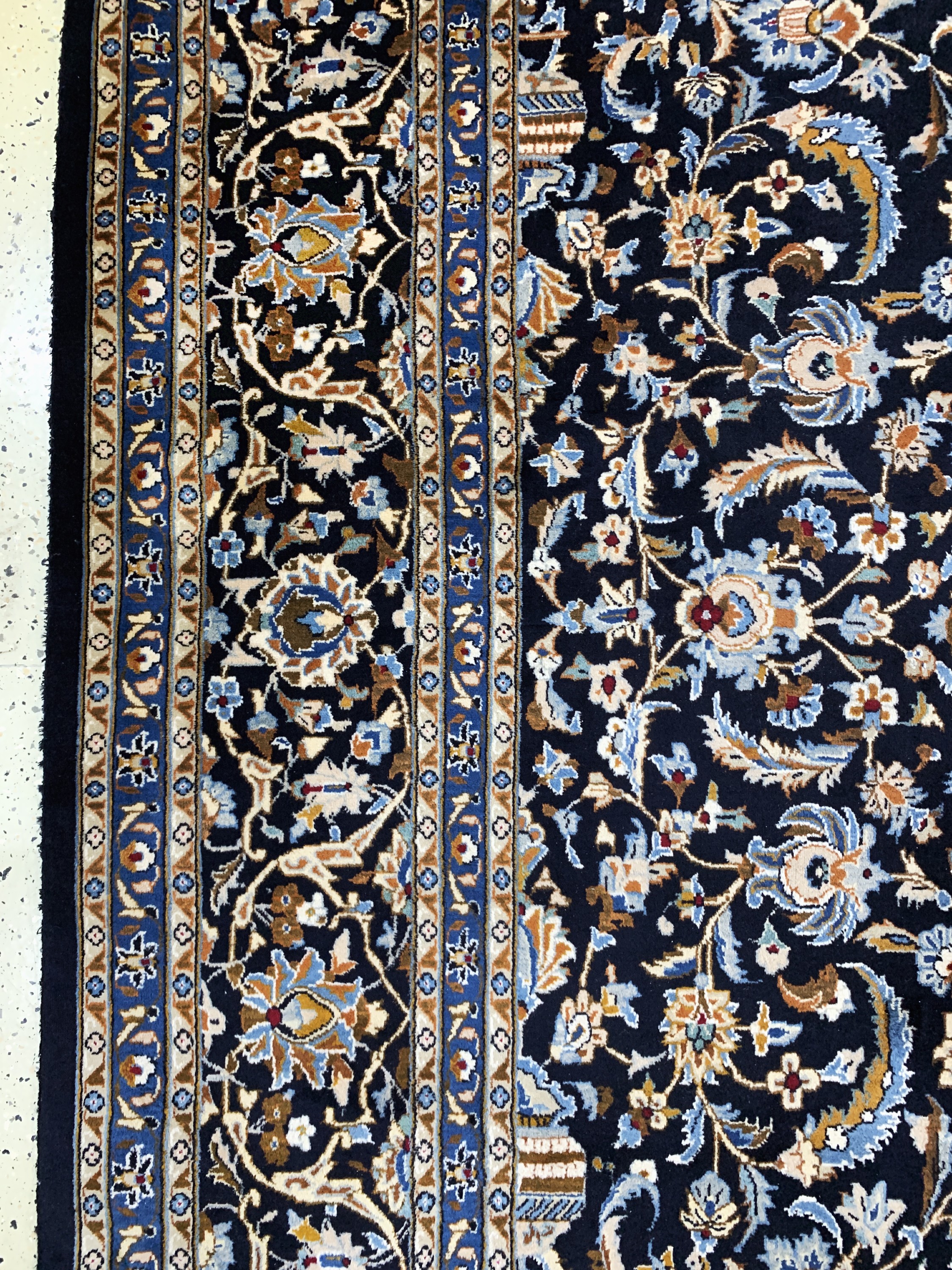 Detail d: Kaschmar Kork fein, Persien, Ende 20.Jhd, Korkwolle auf Baumwolle, ca. 350 x 250 cm, EHZ: 2