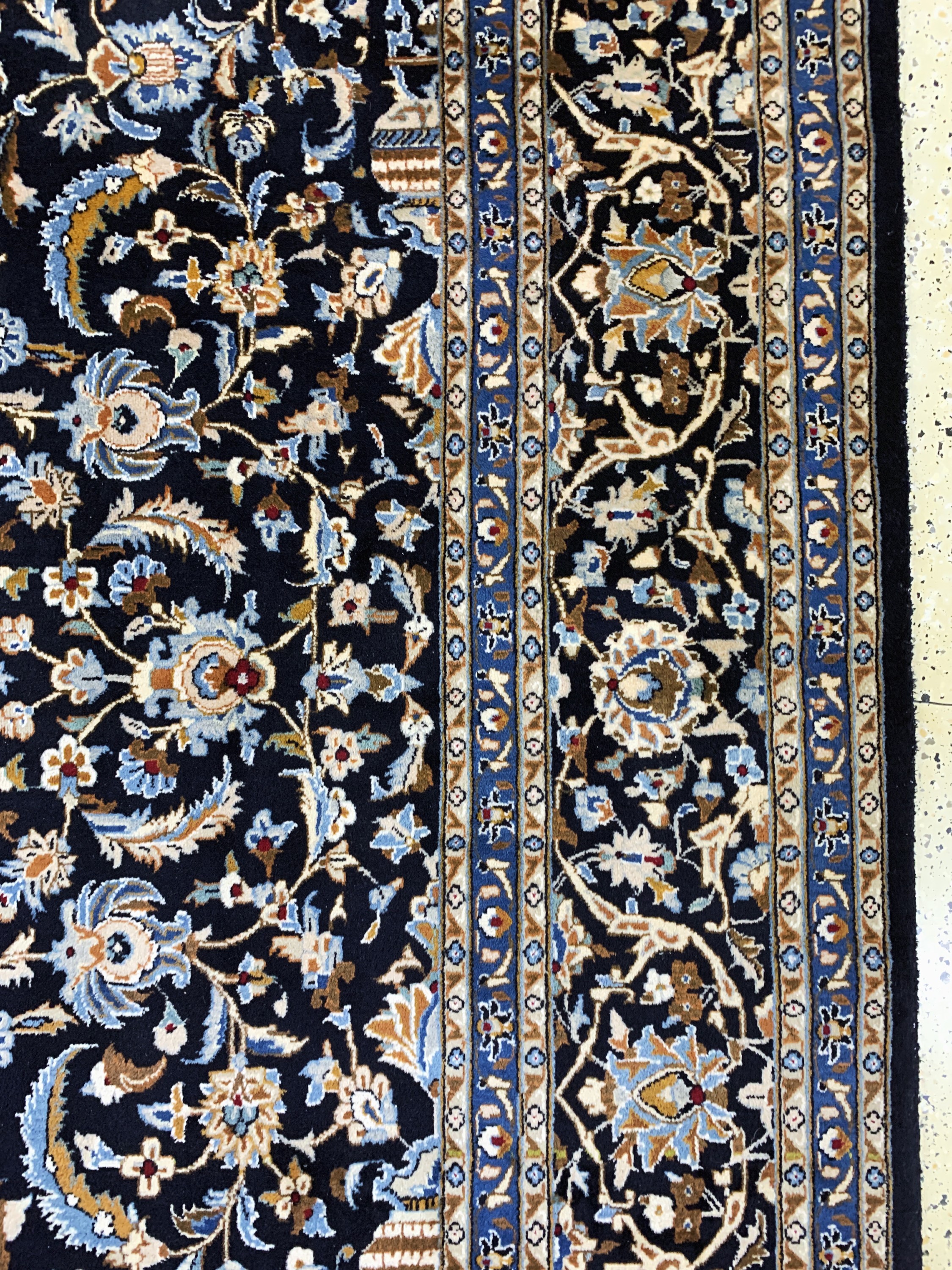 Detail f: Kaschmar Kork fein, Persien, Ende 20.Jhd, Korkwolle auf Baumwolle, ca. 350 x 250 cm, EHZ: 2