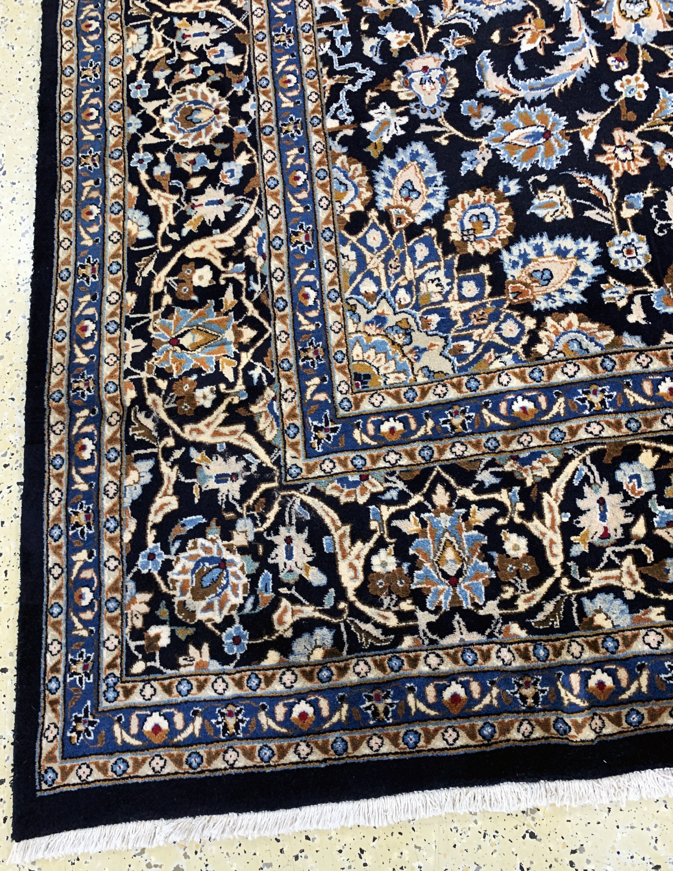 Detail i: Kaschmar Kork fein, Persien, Ende 20.Jhd, Korkwolle auf Baumwolle, ca. 350 x 250 cm, EHZ: 2