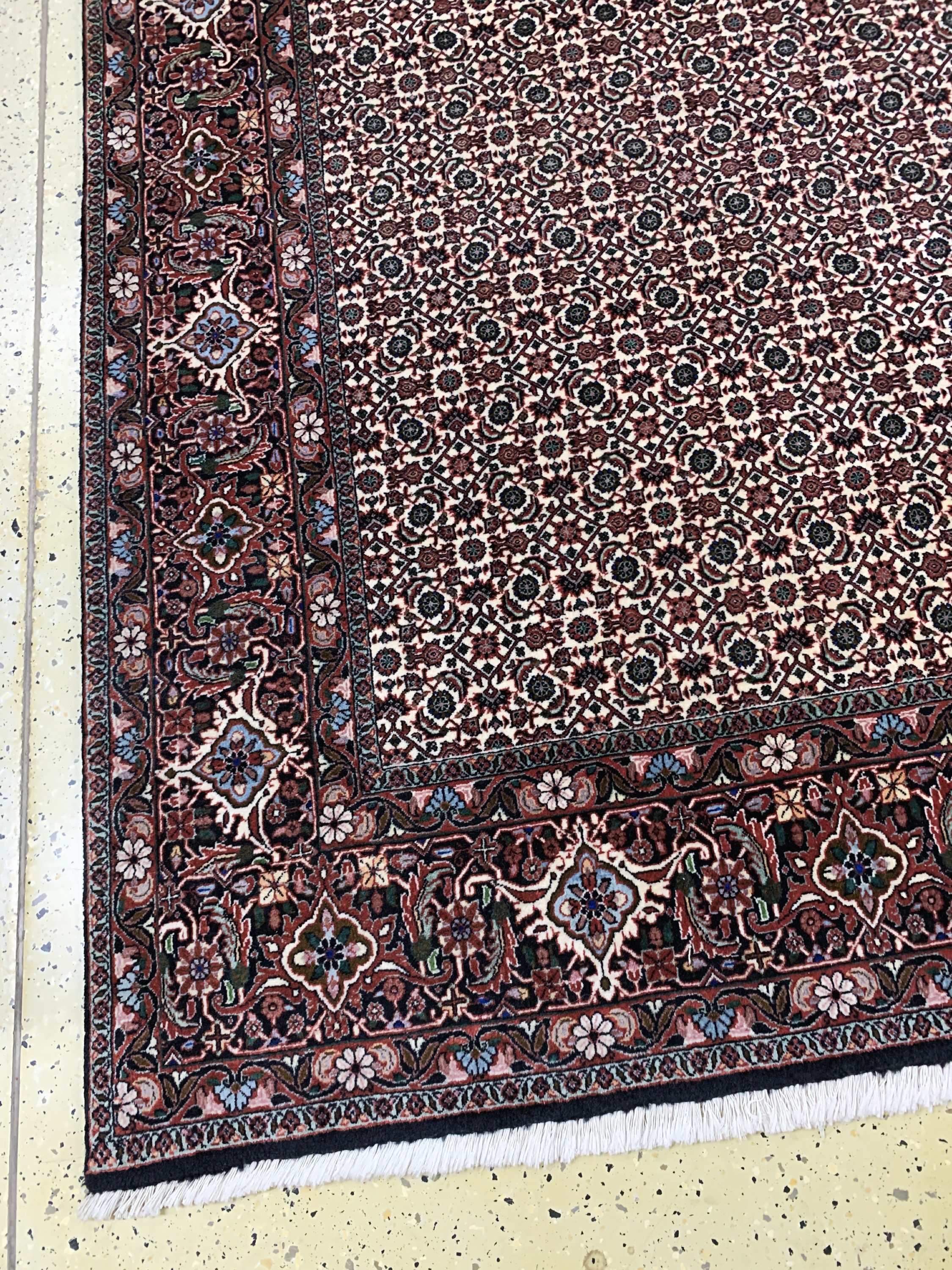 Detail b: Bidjar Kork fein, Persien, Ende 20.Jhd, Korkwolle auf Baumwolle, ca. 340 x 250 cm, EHZ: 2