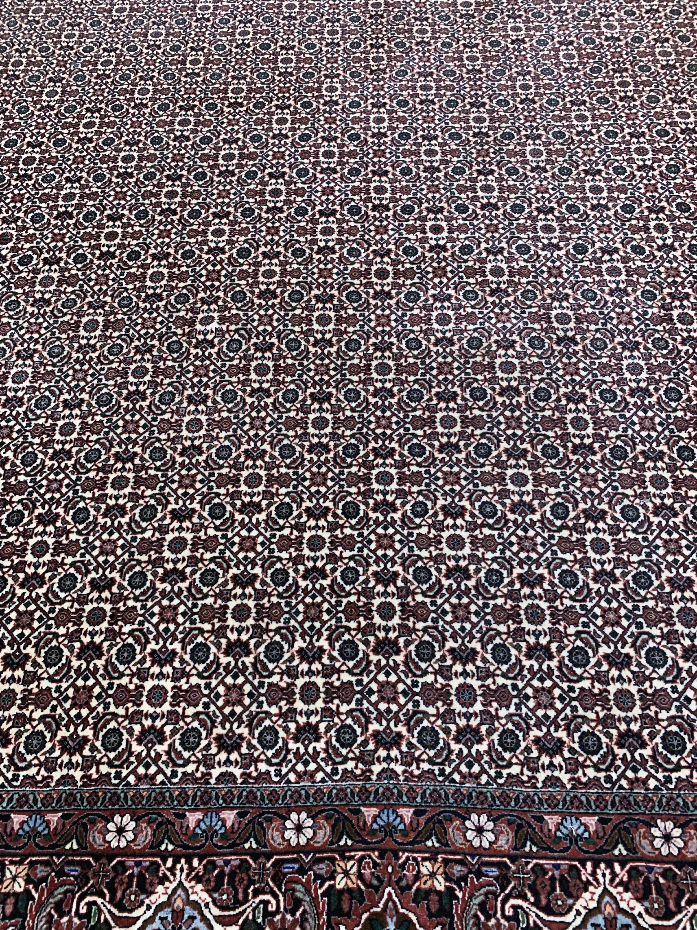 Detail c: Bidjar Kork fein, Persien, Ende 20.Jhd, Korkwolle auf Baumwolle, ca. 340 x 250 cm, EHZ: 2